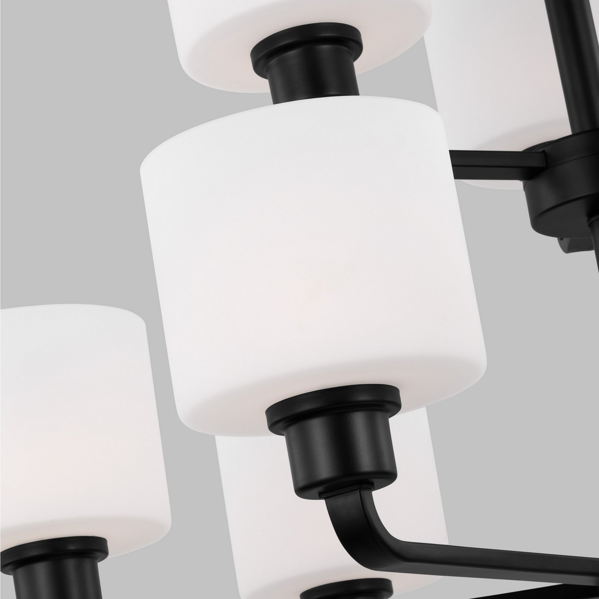 Canfield 31" 9-Light Chandelier, Midnight Black Finish - Bees Lighting