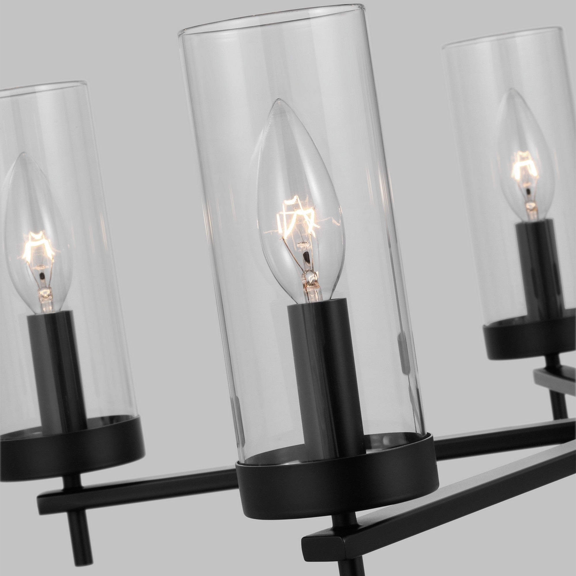 Zire 26" 5-Light Chandelier, Midnight Black Finish - Bees Lighting