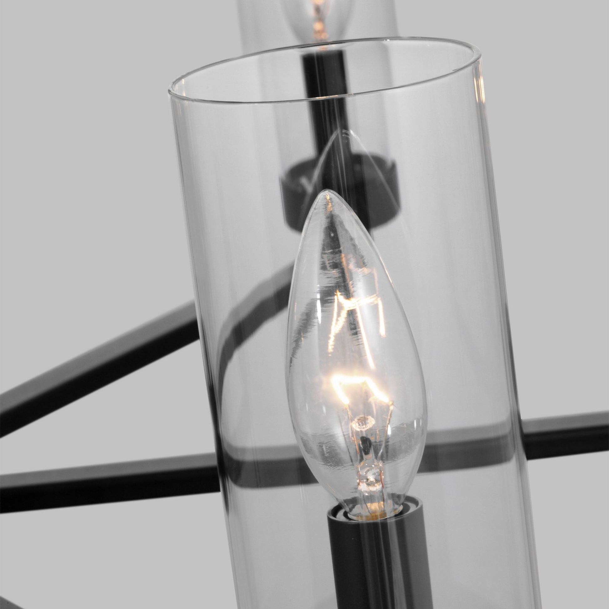 Zire 32" 9-Light Chandelier, Midnight Black Finish - Bees Lighting