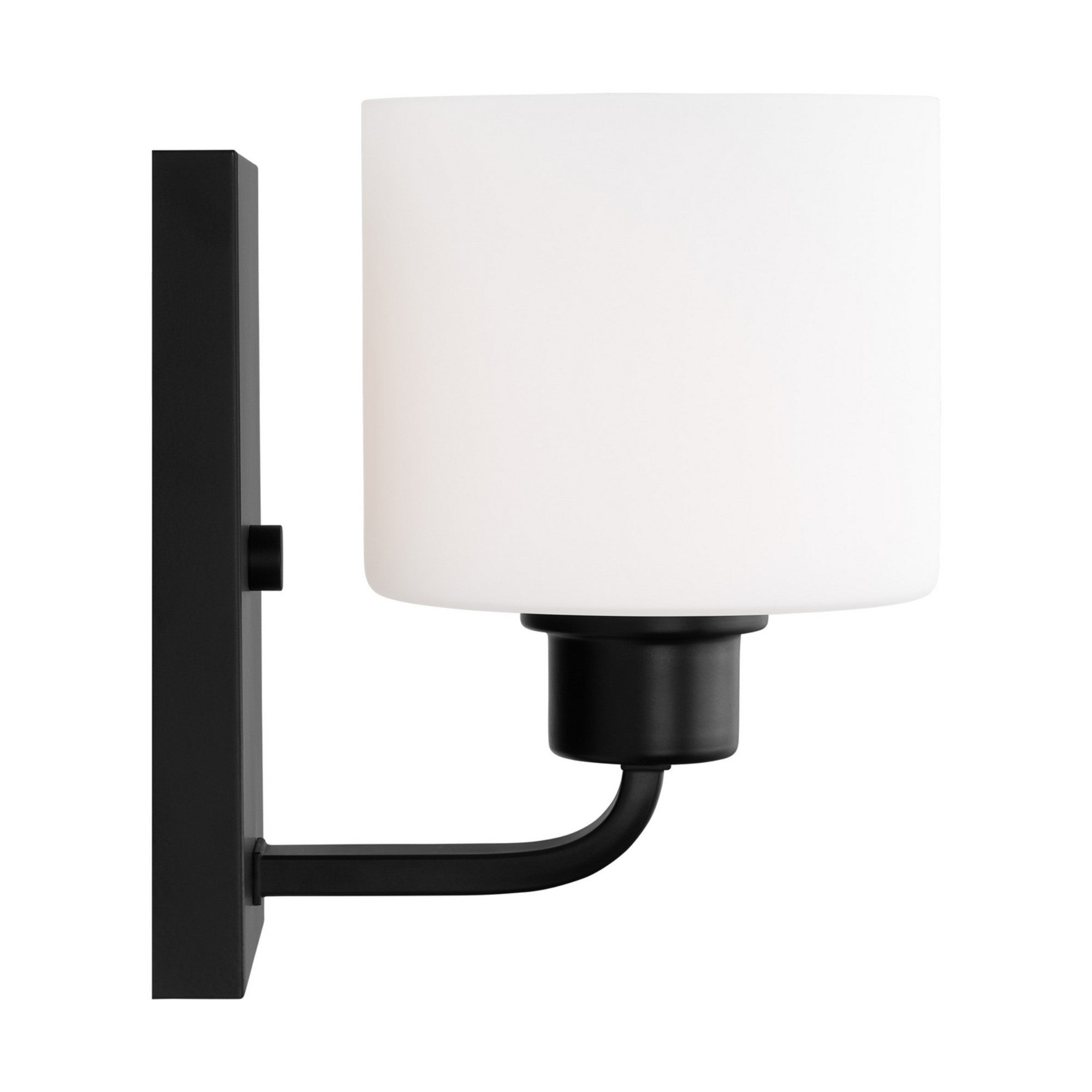 Canfield 8" LED Bathroom Sconce, Midnight Black Finish - Bees Lighting