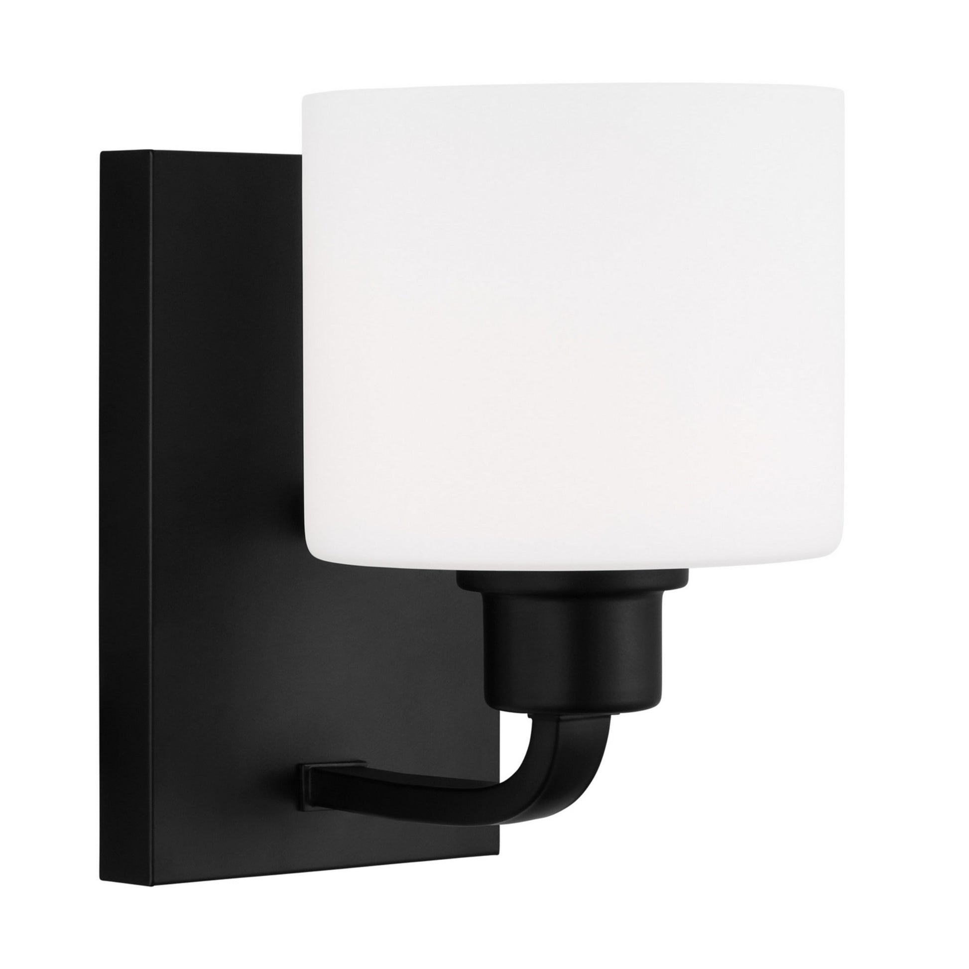 Canfield 8" LED Bathroom Sconce, Midnight Black Finish - Bees Lighting