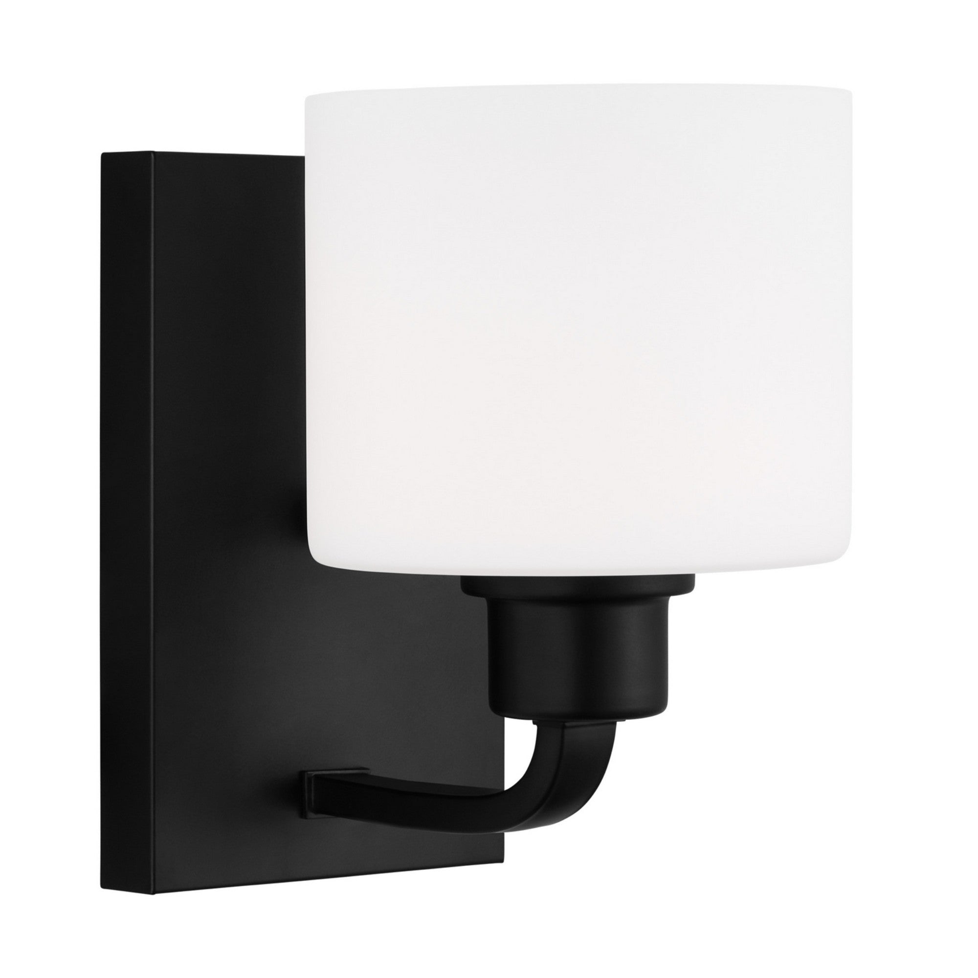 Canfield 8" LED Bathroom Sconce, Midnight Black Finish - Bees Lighting
