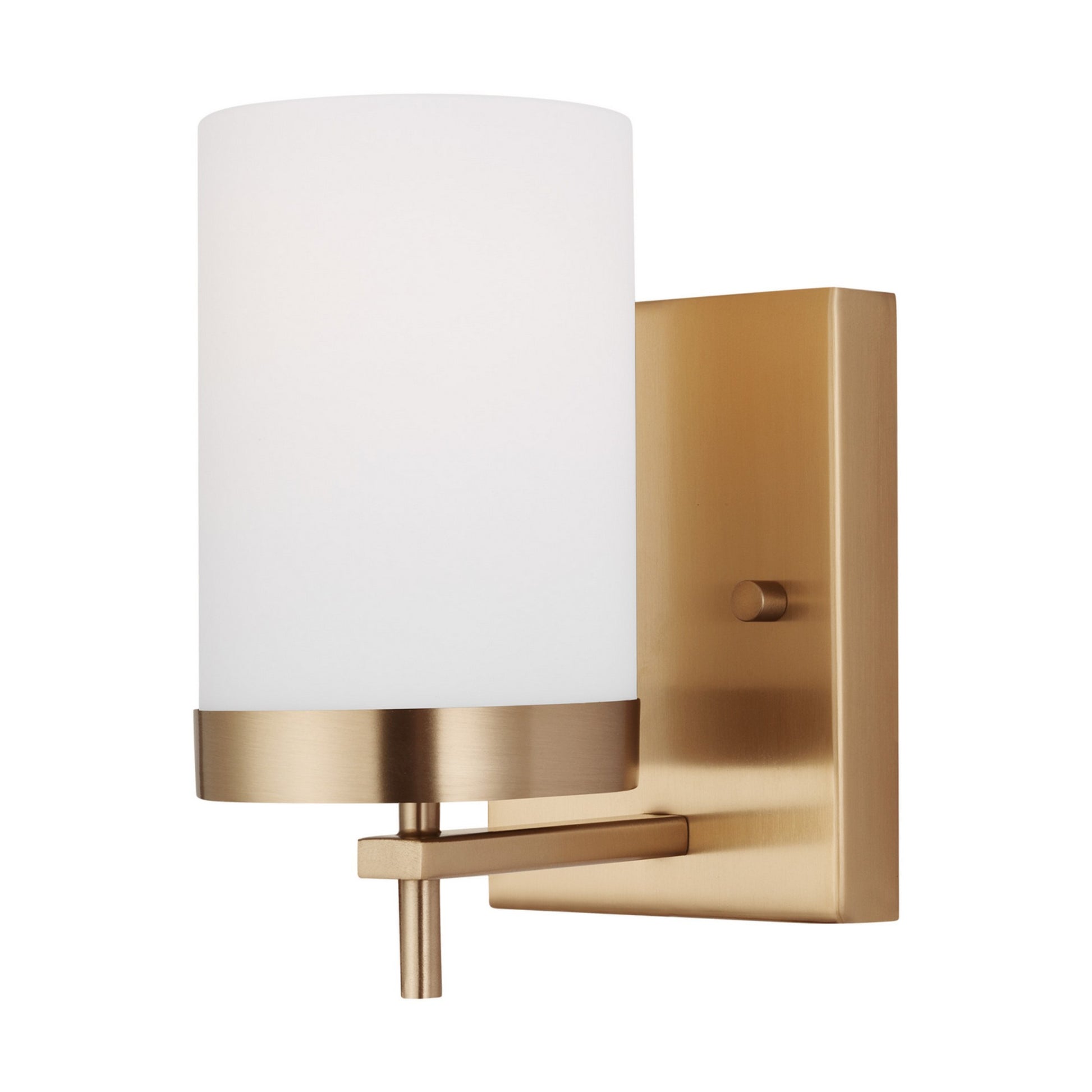 Zire 8" LED Bath Sconce, Satin Brass Finish - Bees Lighting