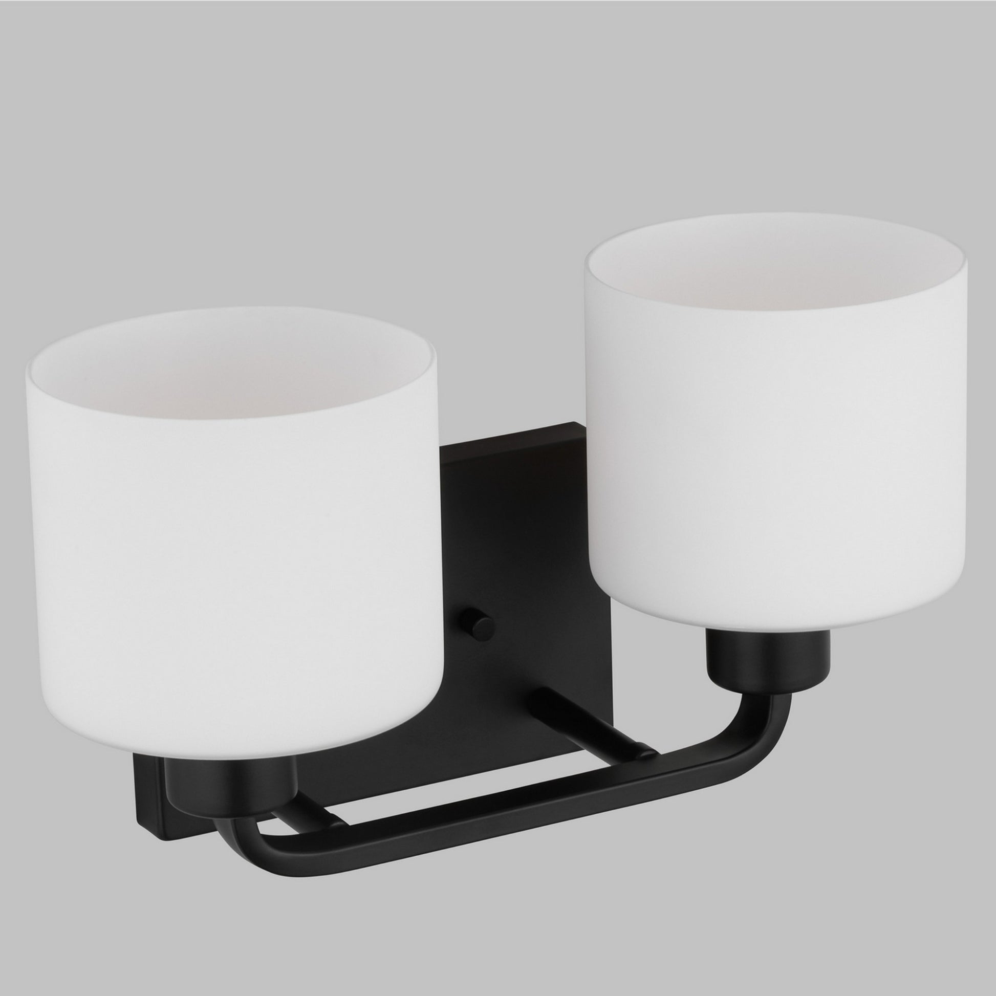 Canfield 14" 2-Light Bathroom Vanity, Midnight Black Finish - Bees Lighting