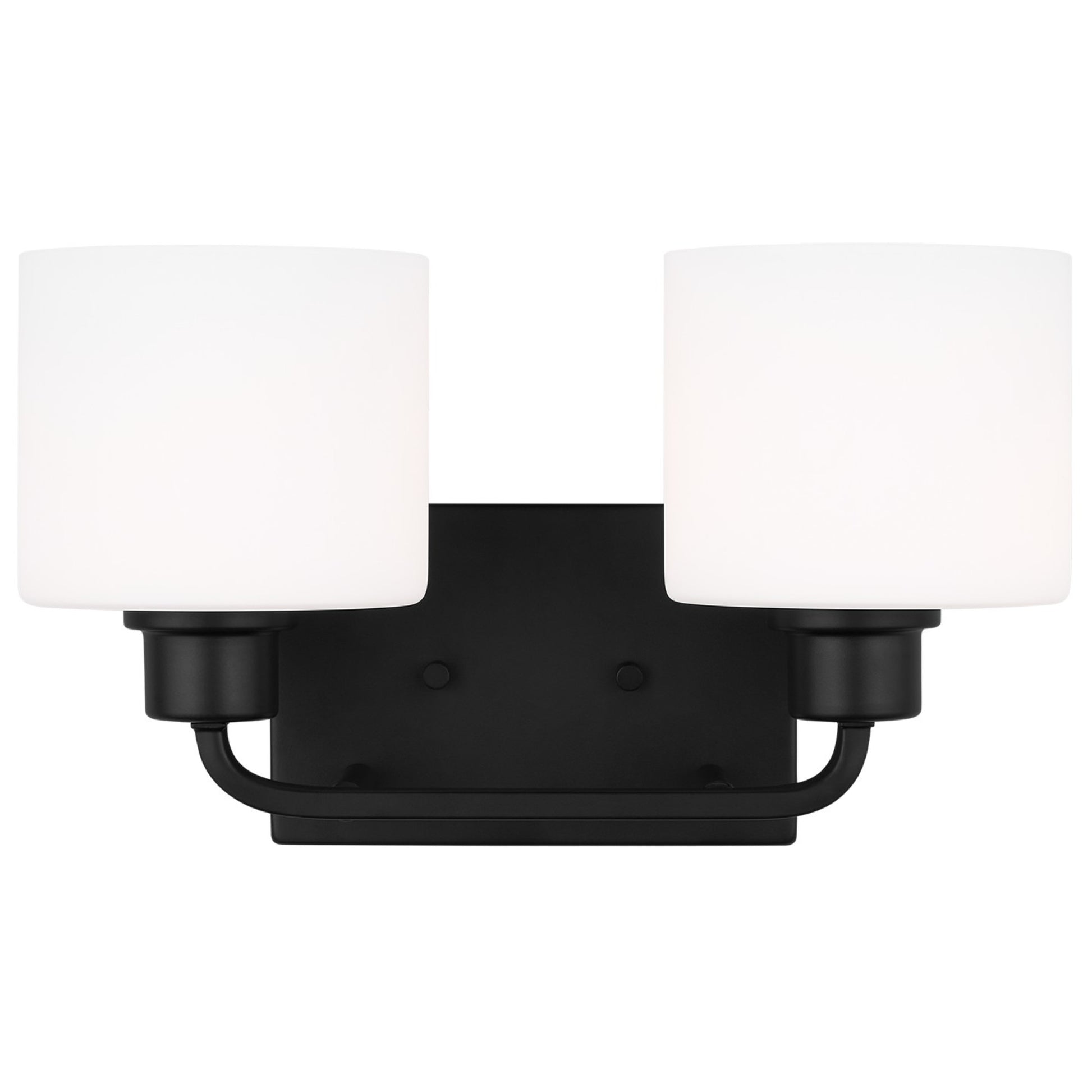Canfield 14" 2-Light LED Bathroom Vanity, Midnight Black Finish - Bees Lighting