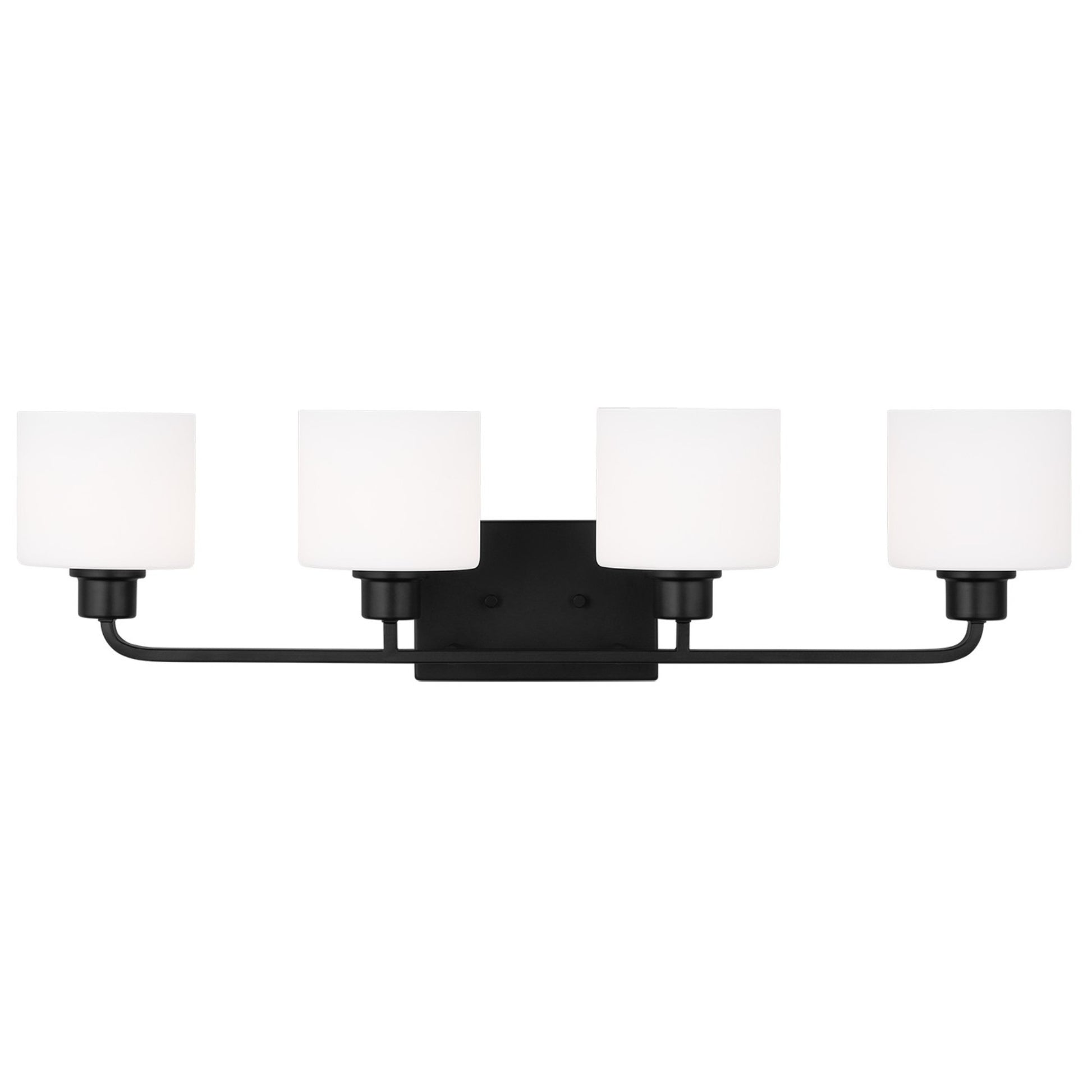 Canfield 32" 4-Light Bathroom Vanity, Midnight Black Finish - Bees Lighting