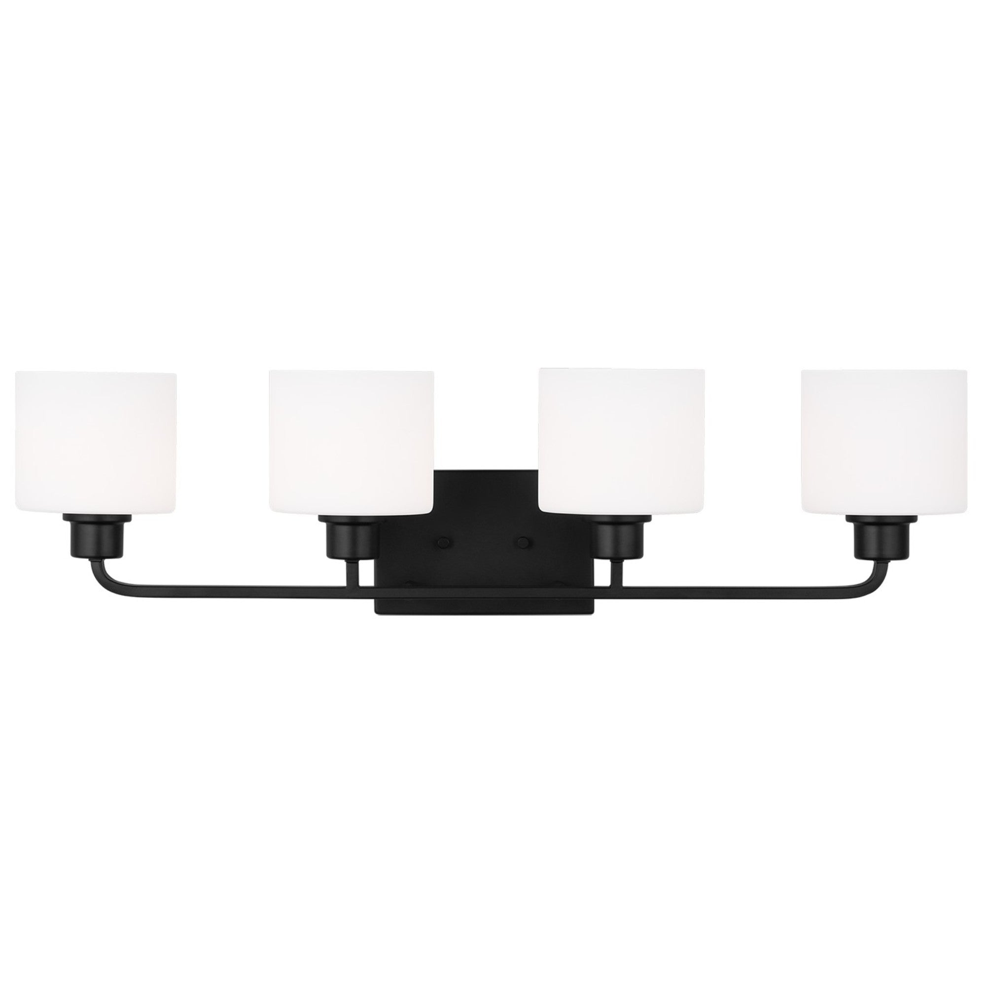 Canfield 32" 4-Light LED Bathroom Vanity, Midnight Black Finish - Bees Lighting