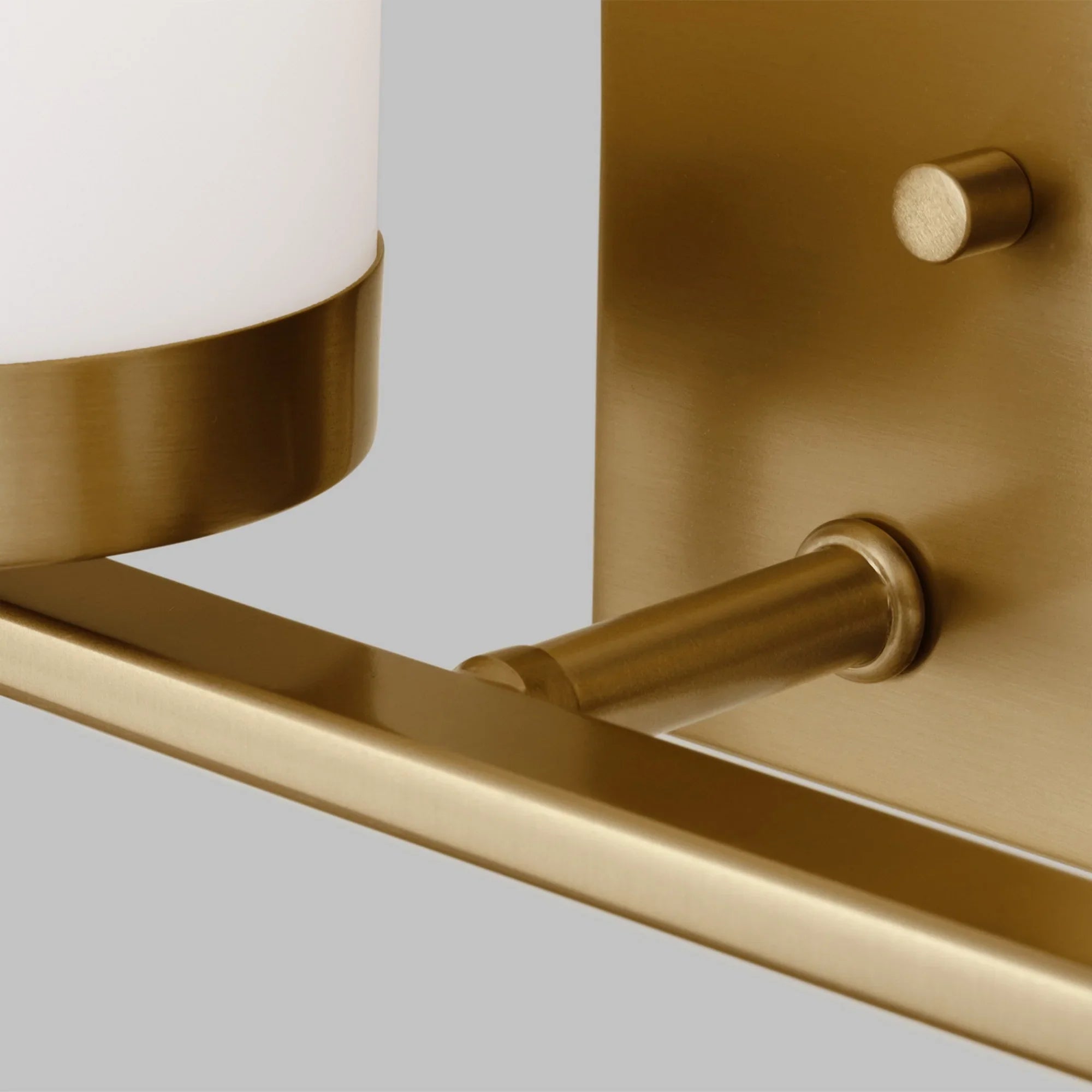 Zire 14" 2-Light Bathroom Vanity, Satin Brass Finish - Bees Lighting
