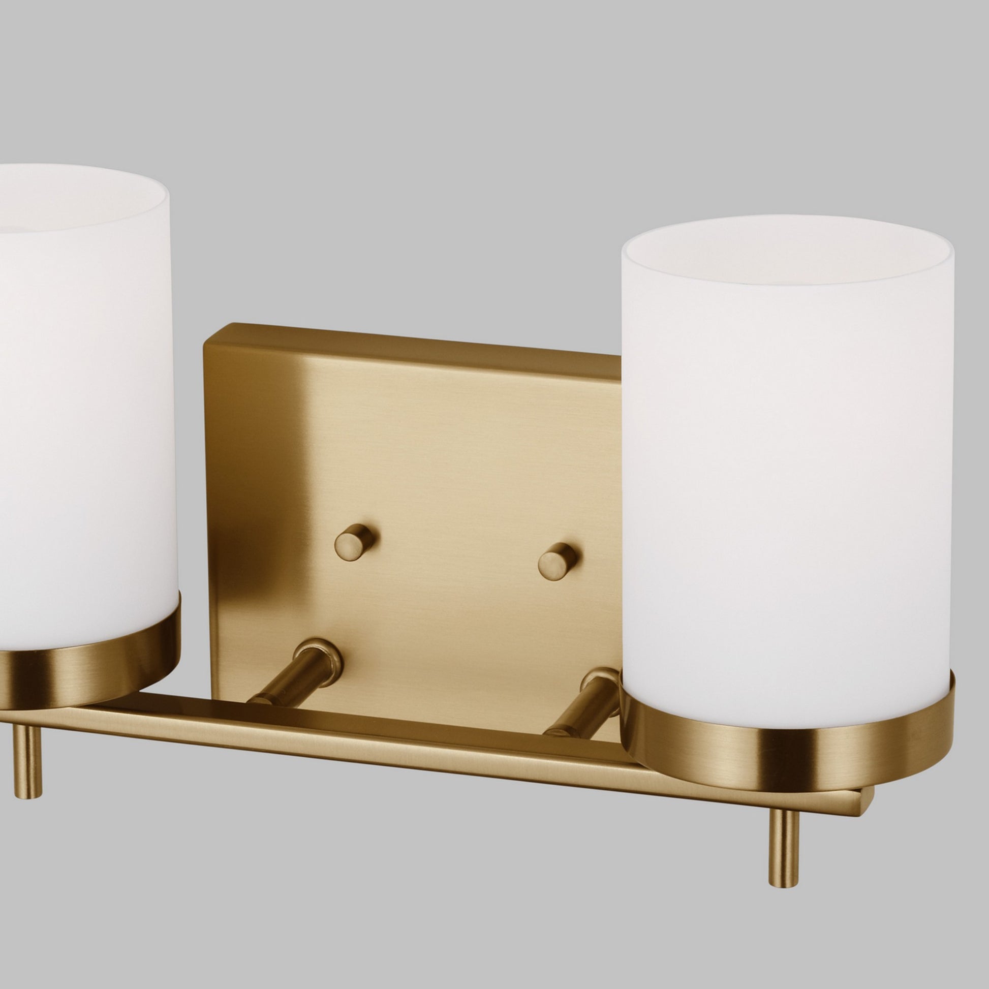 Zire 14" 2-Light LED Bathroom Vanity, Satin Brass Finish - Bees Lighting