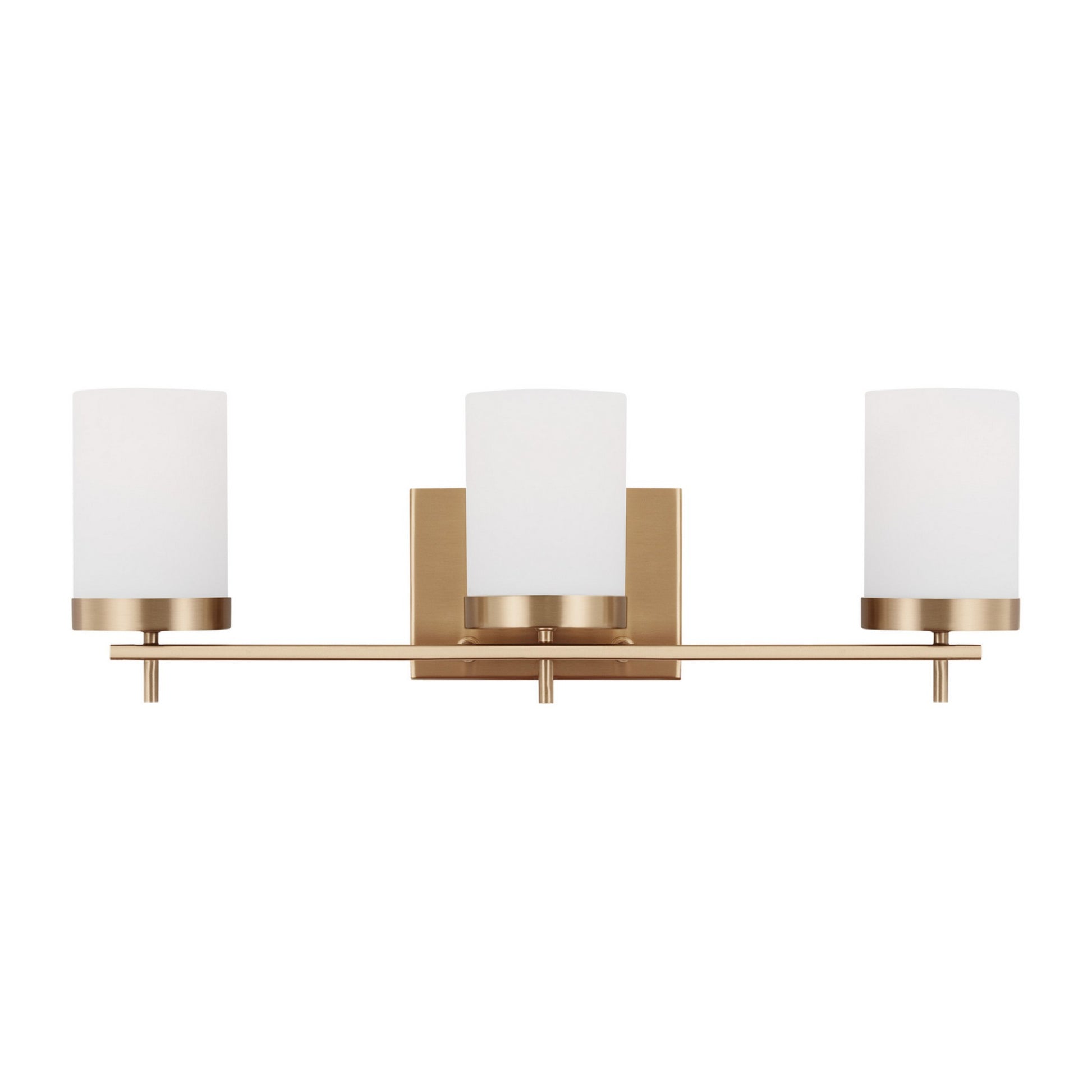 Zire 24" 3-Light Bathroom Vanity, Satin Brass Finish - Bees Lighting