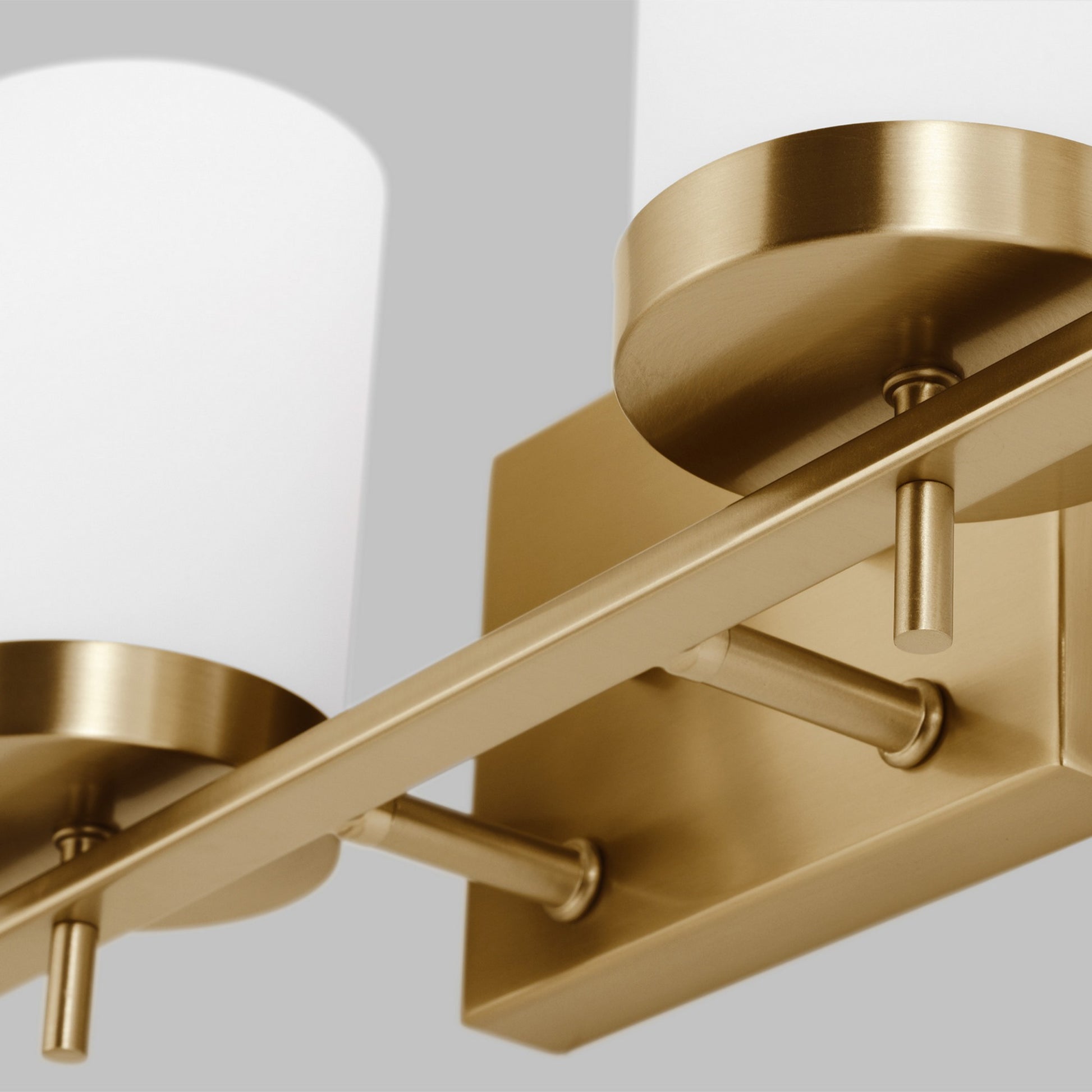 Zire 34" 4-Light LED Bathroom Vanity, Satin Brass Finish - Bees Lighting
