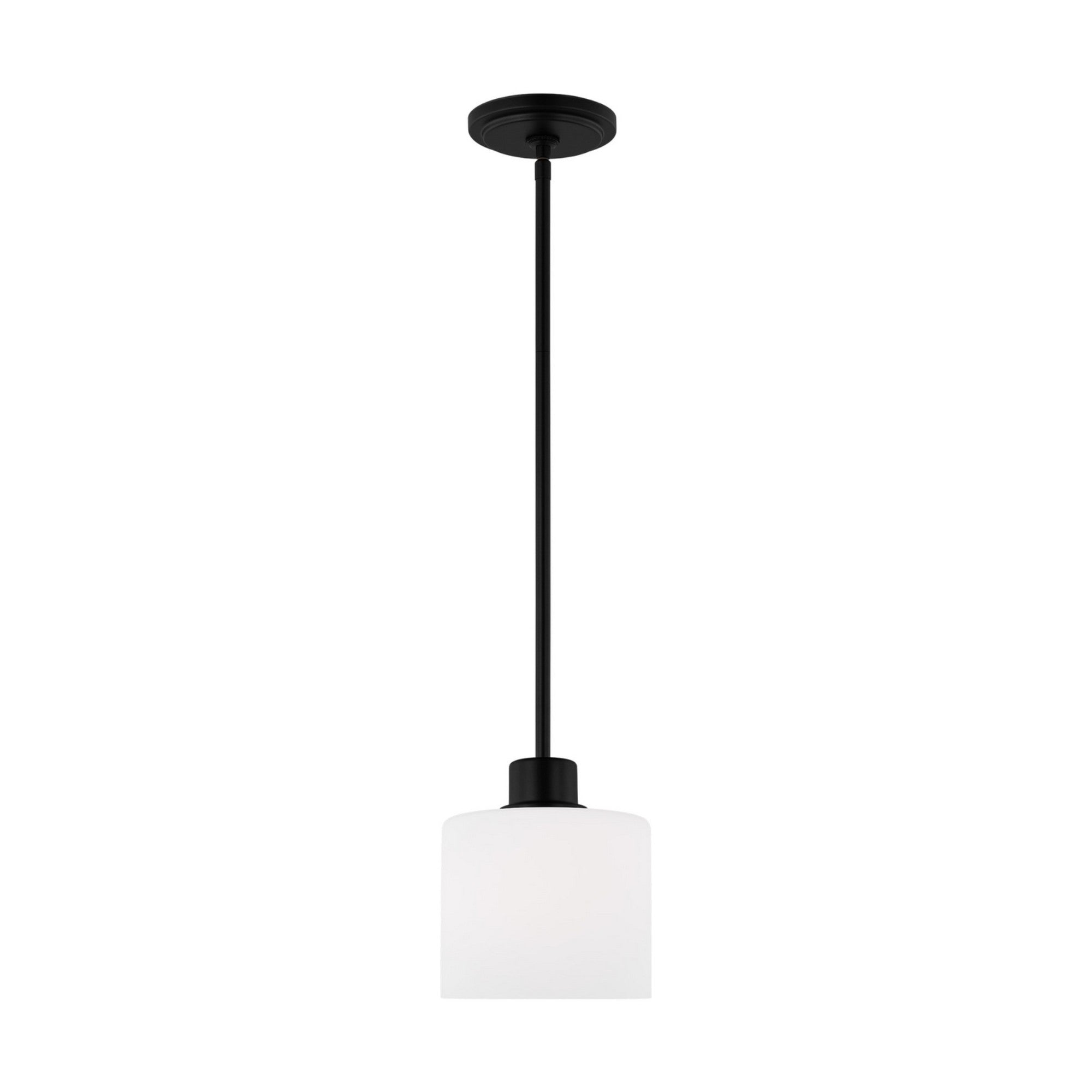 Canfield 6" LED Mini Pendant, Midnight Black Finish - Bees Lighting