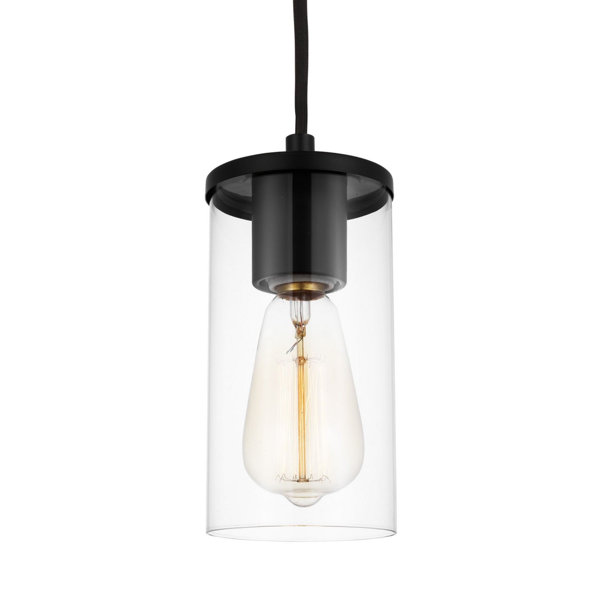 Zire 4" Mini Pendant, Midnight Black Finish - Bees Lighting