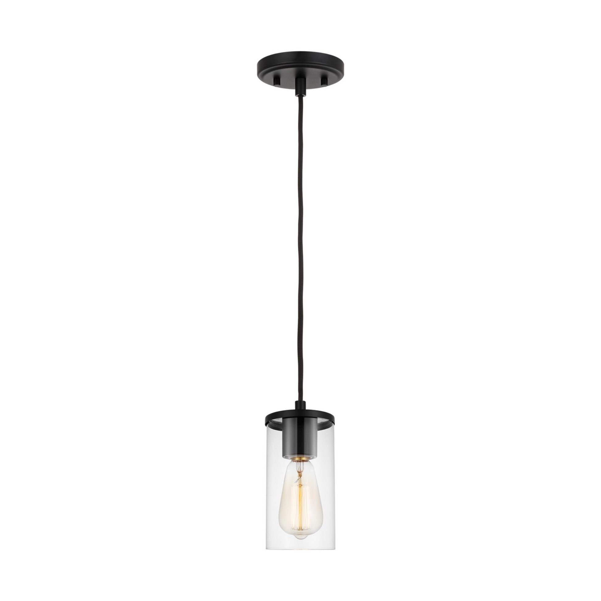 Zire 4" Mini Pendant, Midnight Black Finish - Bees Lighting