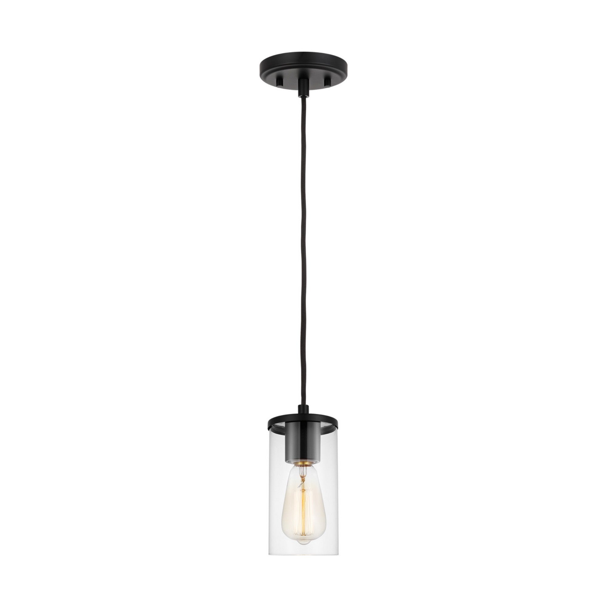 Zire 4" Mini Pendant, Midnight Black Finish - Bees Lighting