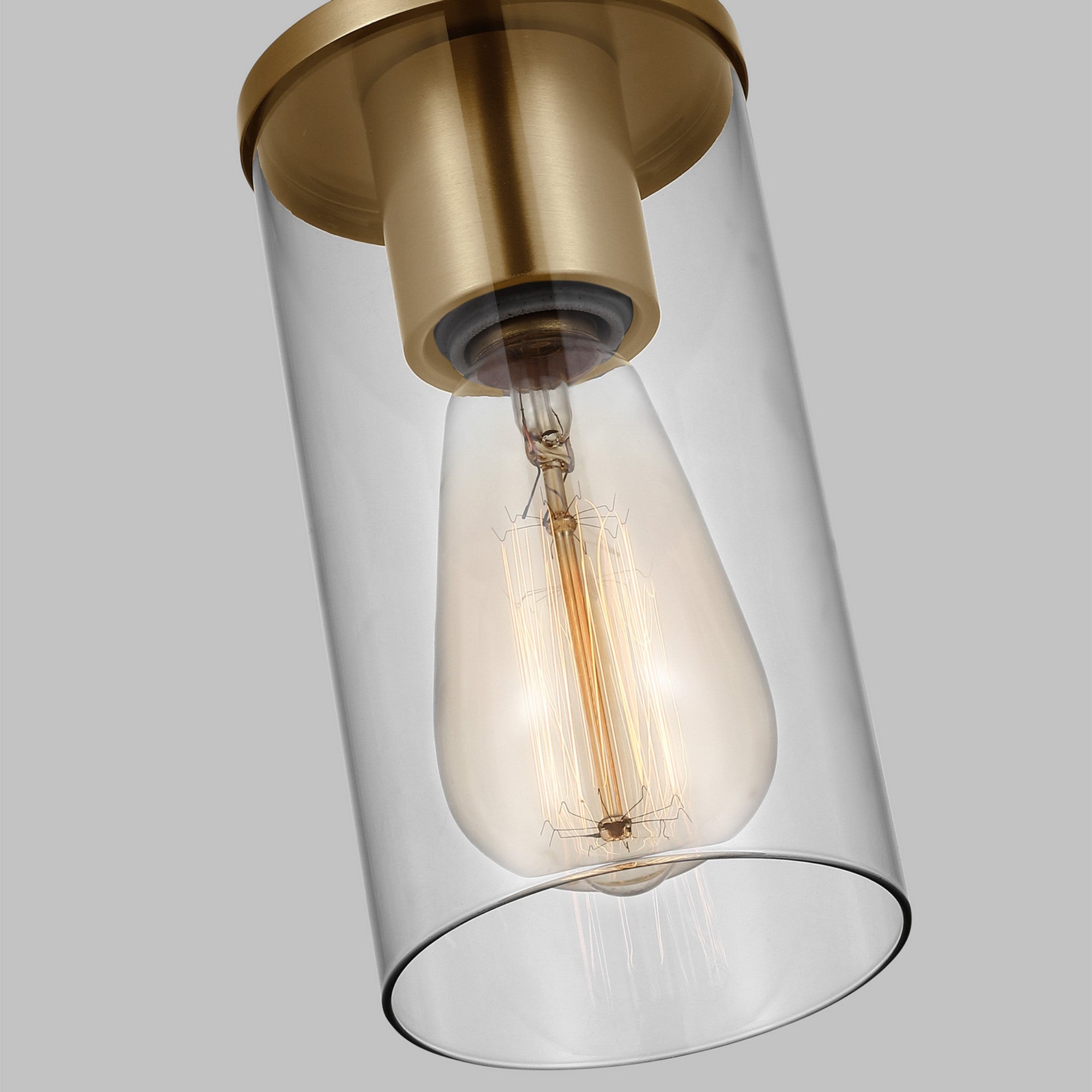 Zire 4" Mini Pendant, Satin Brass Finish - Bees Lighting