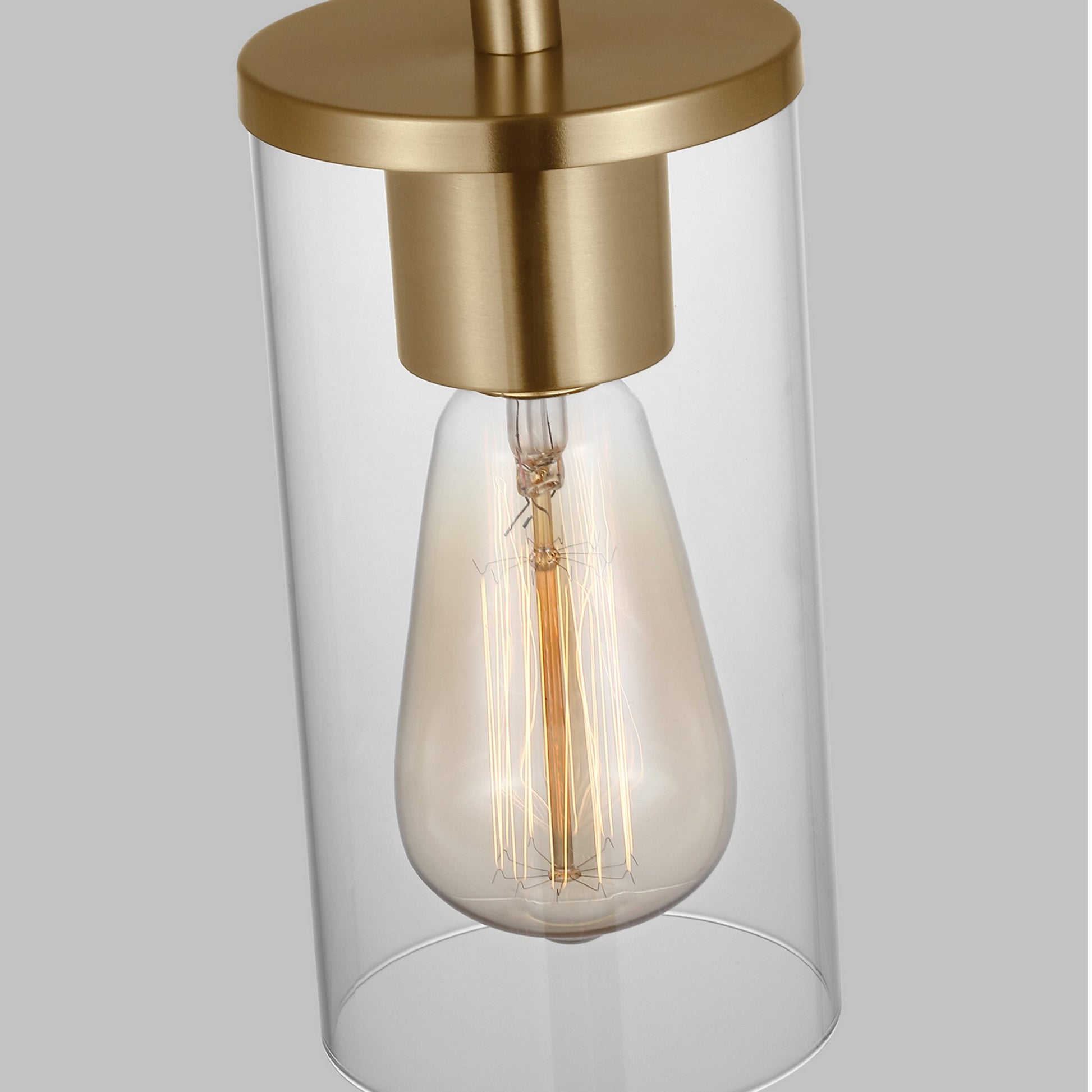 Zire 4" Mini Pendant, Satin Brass Finish - Bees Lighting
