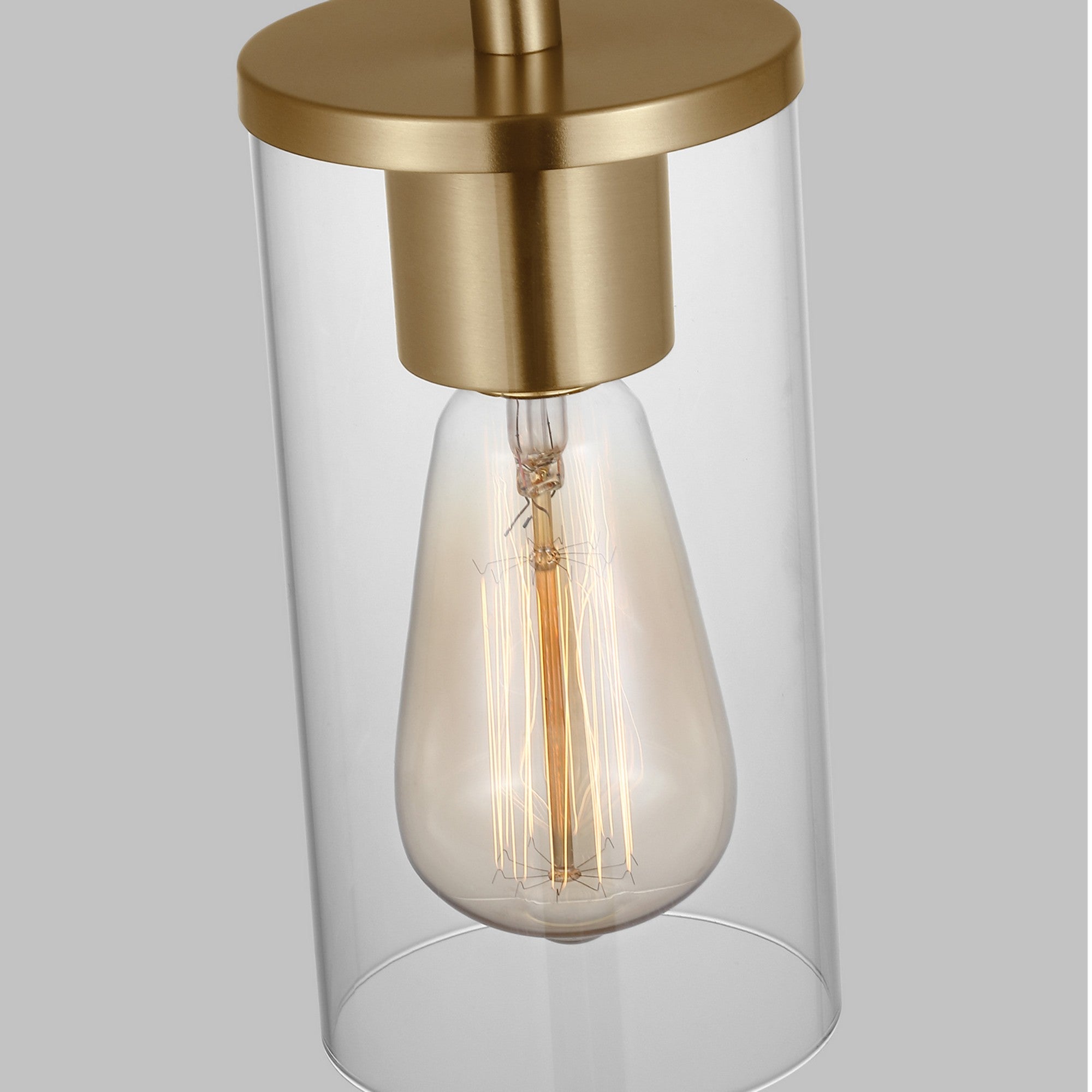 Zire 4" Mini Pendant, Satin Brass Finish - Bees Lighting