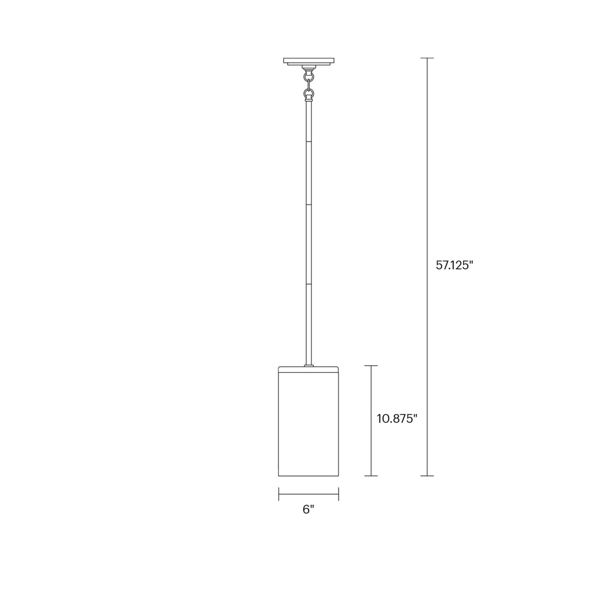 Zire 6" Pendant, Satin Brass Finish - Bees Lighting