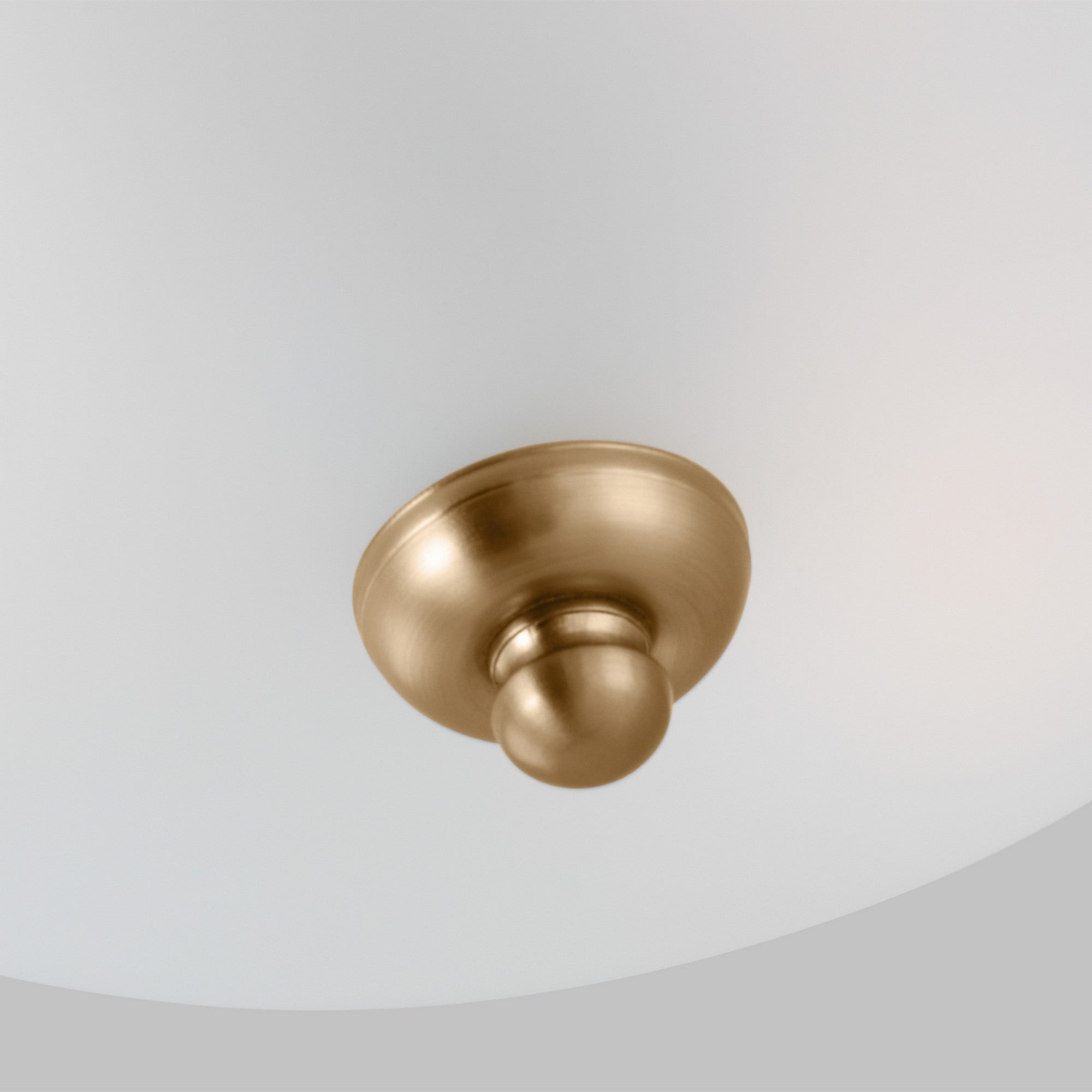 Geary 15" 3-Light Flush Mount, Satin Brass Finish - Bees Lighting