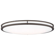 Mahone 32" Oval LED Flush Mount, Antique Bronze Finish - Bees Lighting