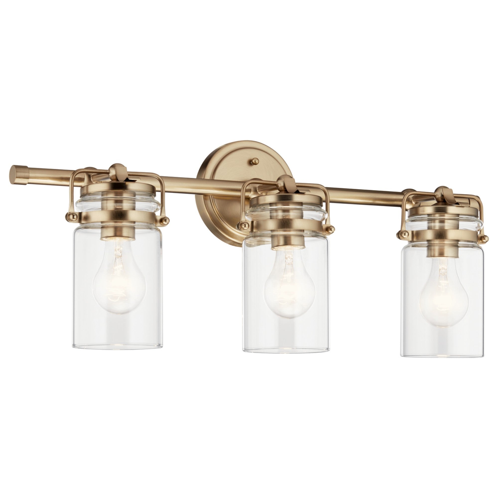 Brinley 24" 3-Light Bath Vanity Light, Champagne Bronze Finish - Bees Lighting