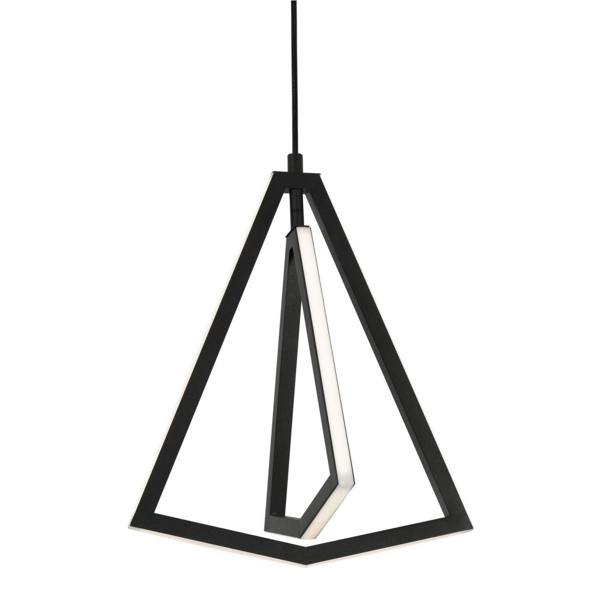 Gianna 13" LED Pendant, Black Finish - Bees Lighting
