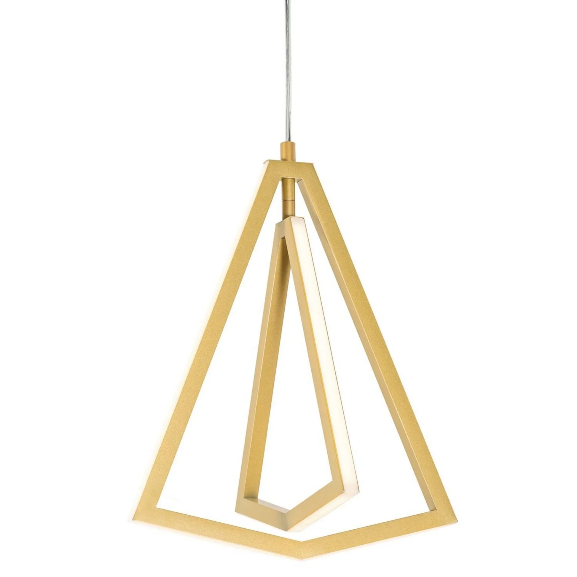 Gianna 13" LED Pendant, Gold Finish - Bees Lighting