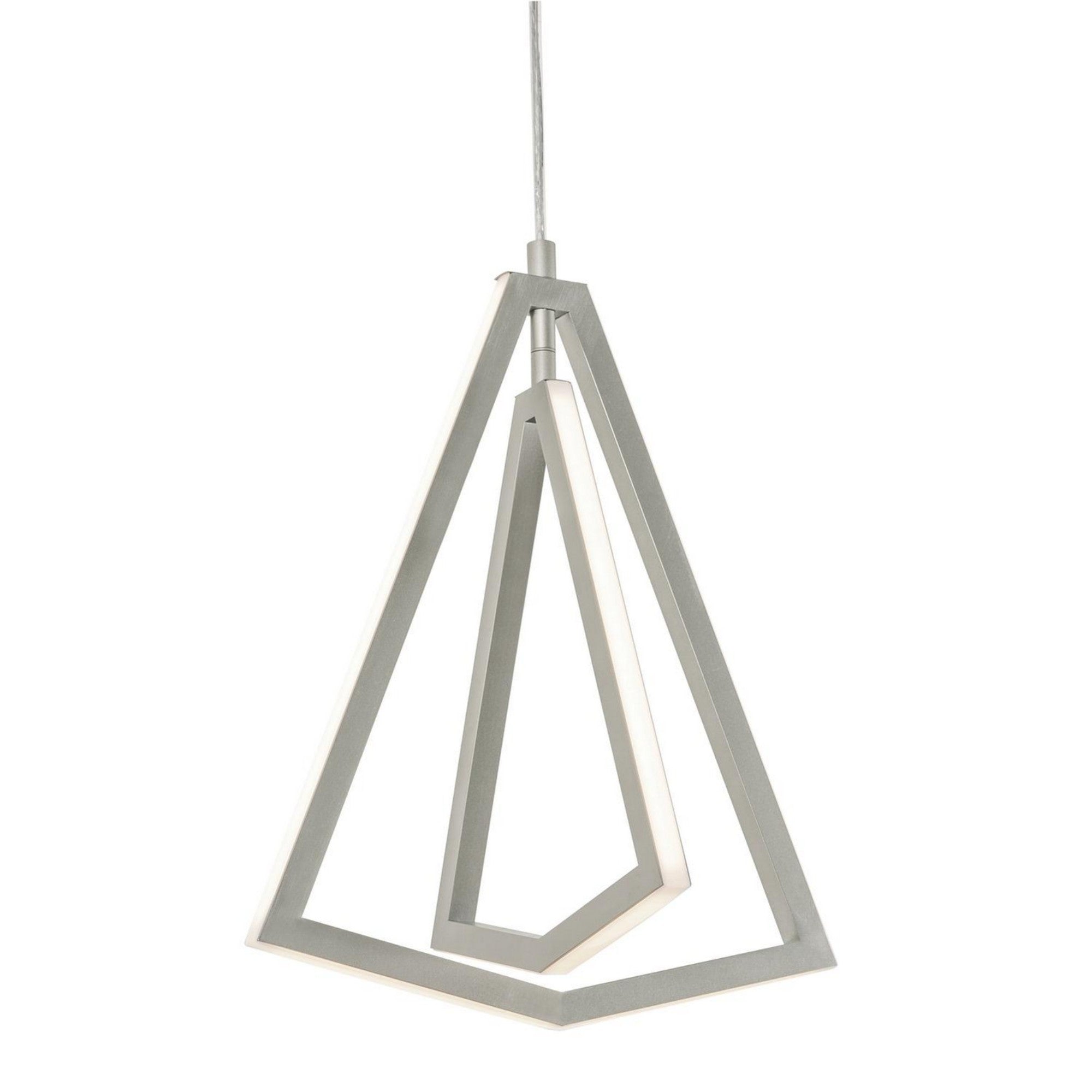 Gianna 13" LED Pendant, Satin Nickel Finish - Bees Lighting