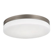 Oscar 11" LED Flush Mount, Satin Nickel Finish - Bees Lighting