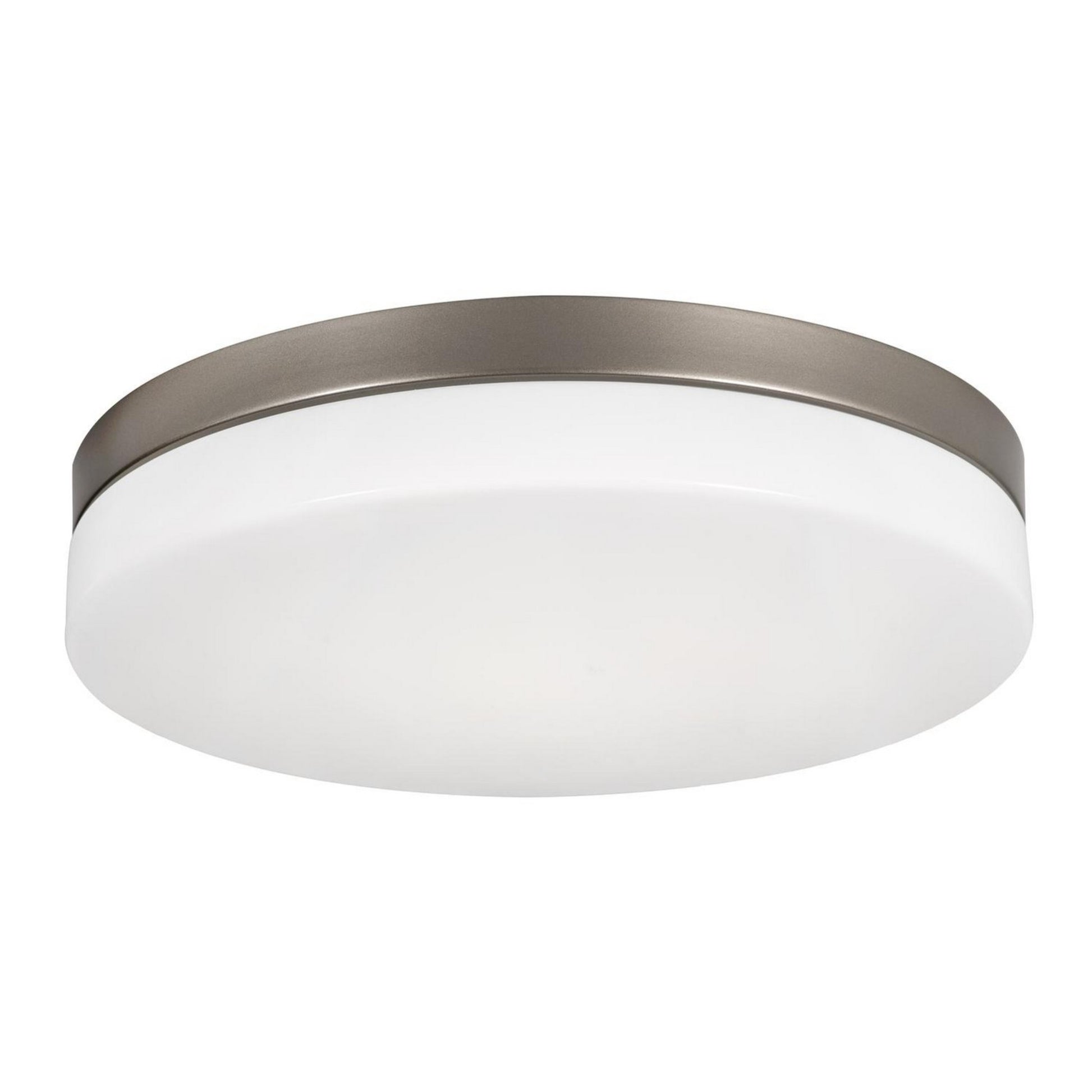 Oscar 11" LED Flush Mount, Satin Nickel Finish - Bees Lighting