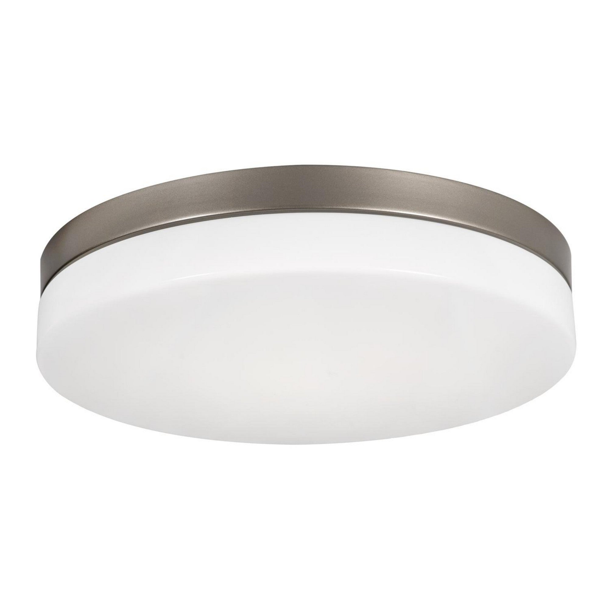 Oscar 11" LED Flush Mount, Satin Nickel Finish - Bees Lighting