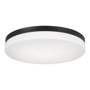 Oscar 14" LED Flush Mount, Black Finish - Bees Lighting