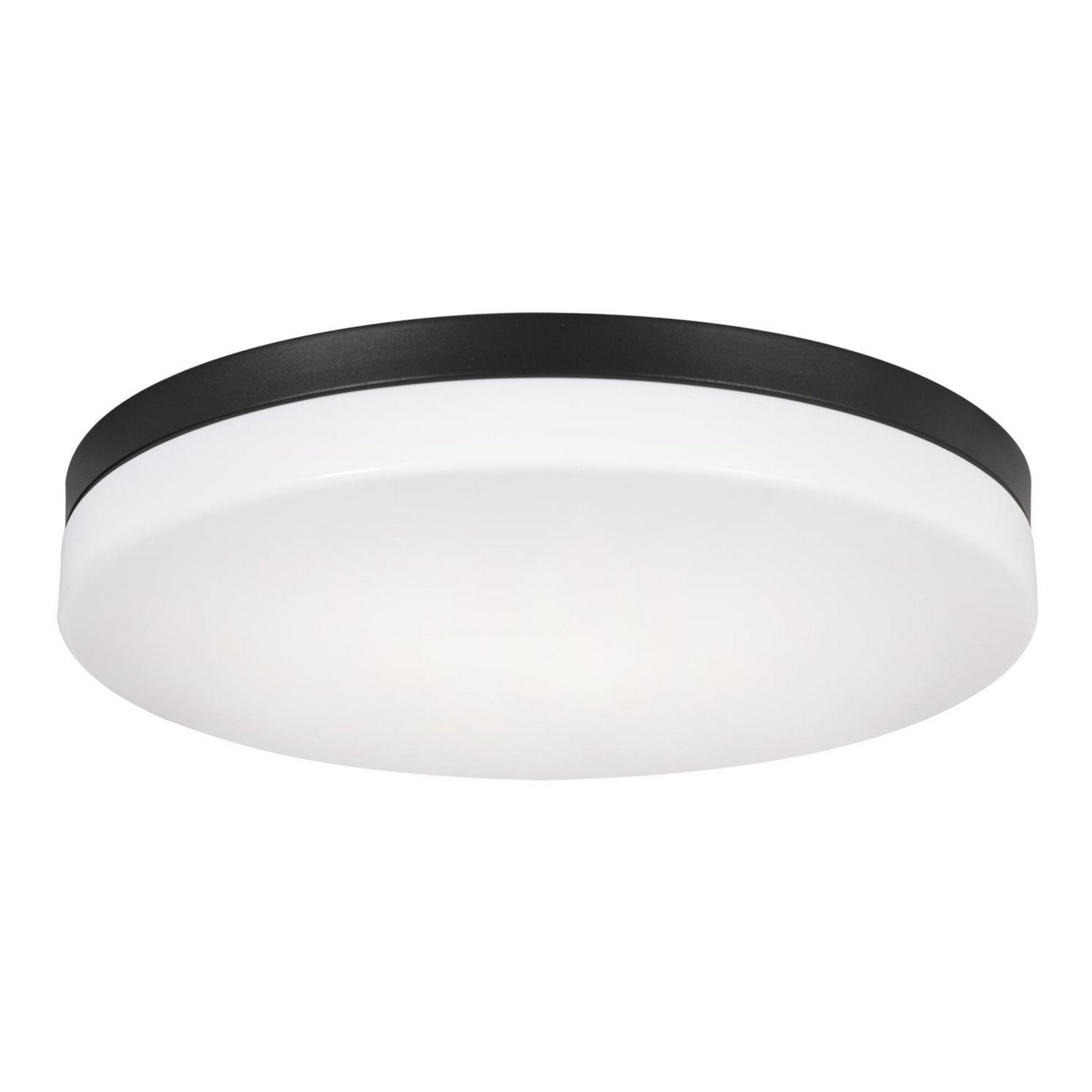 Oscar 14" LED Flush Mount, Black Finish - Bees Lighting
