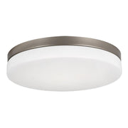 Oscar 14" LED Flush Mount, Satin Nickel Finish - Bees Lighting
