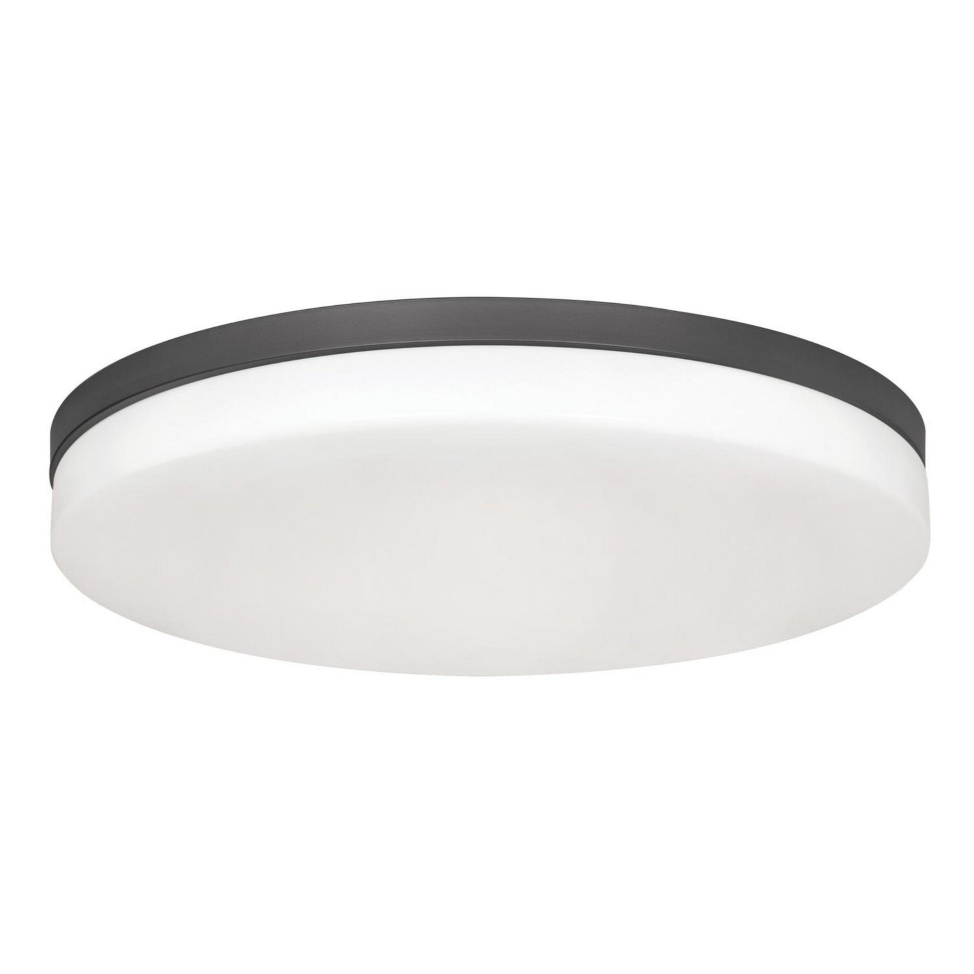 Oscar 19" LED Flush Mount, Black Finish - Bees Lighting