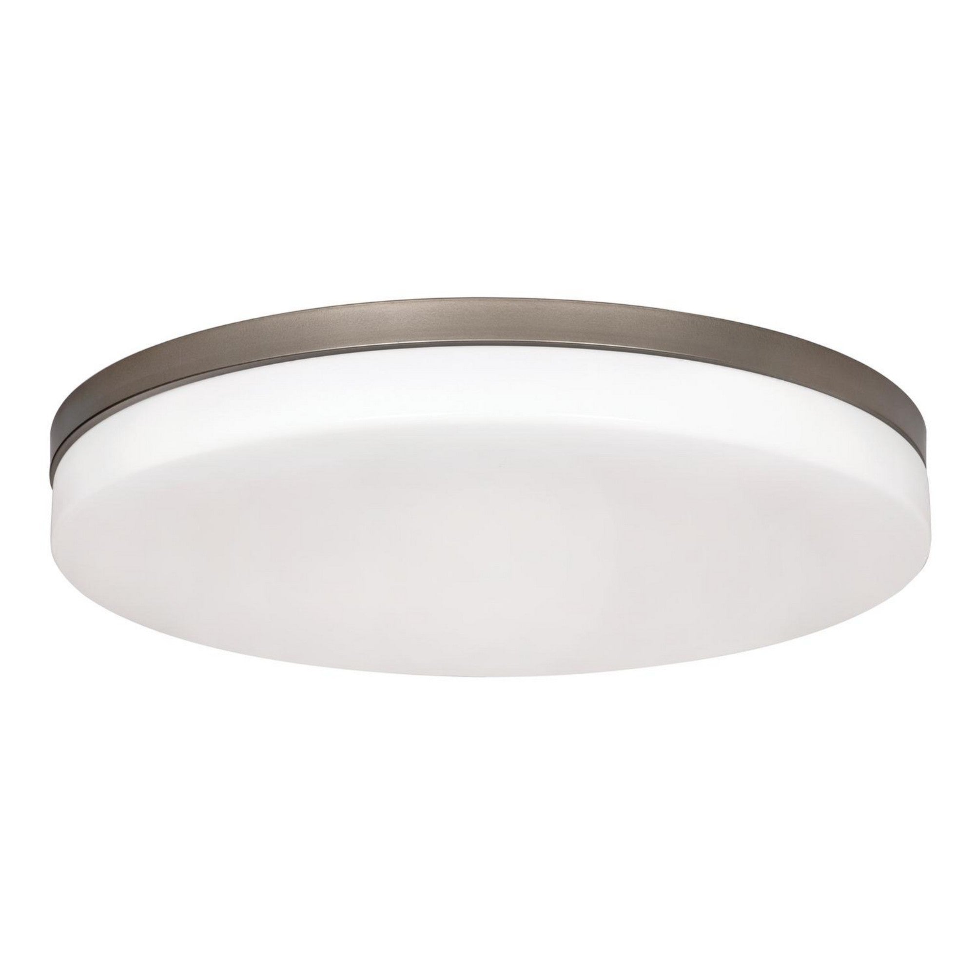 Oscar 19" LED Flush Mount, Satin Nickel Finish - Bees Lighting