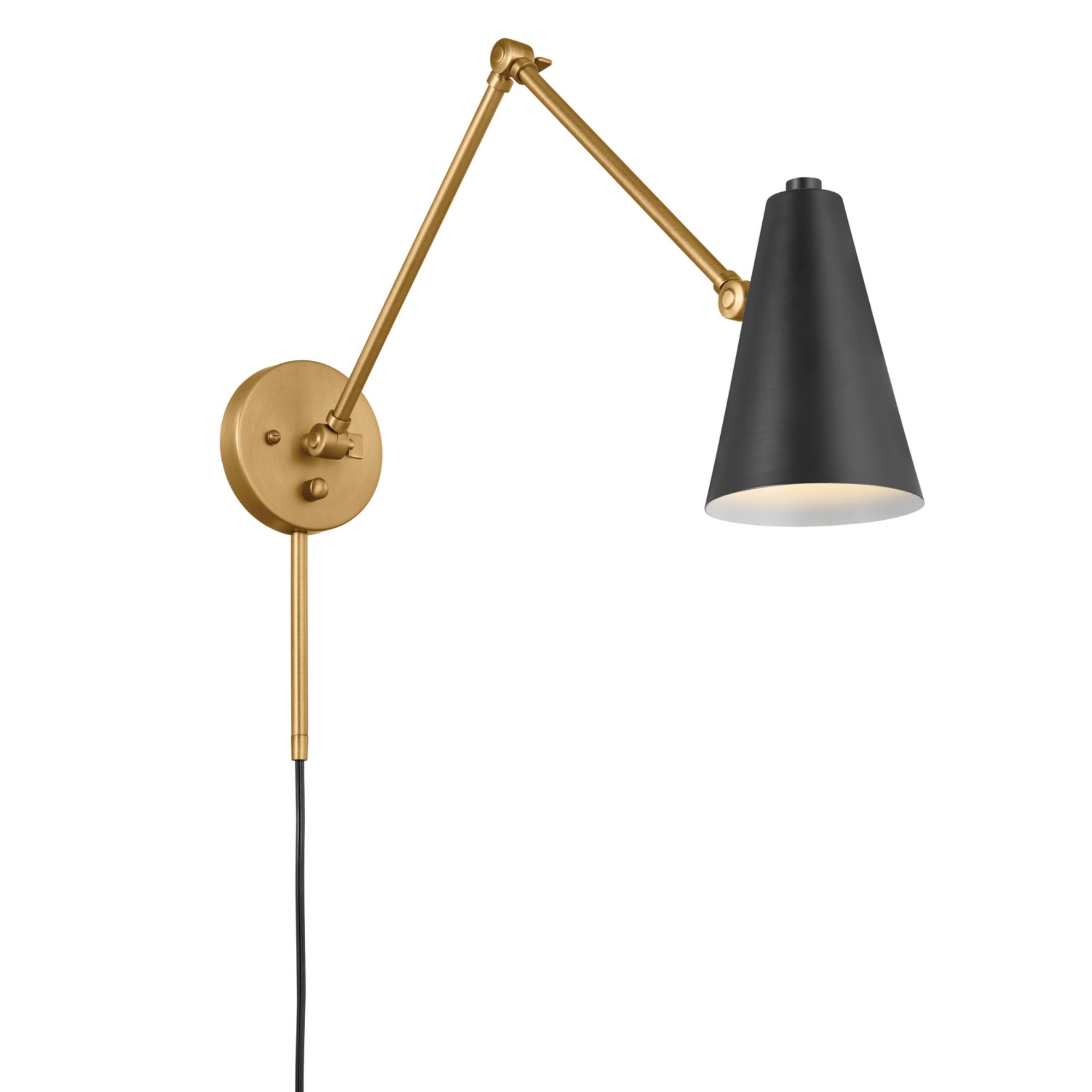 Sylvia Swing Arm Wall Sconce - Bees Lighting