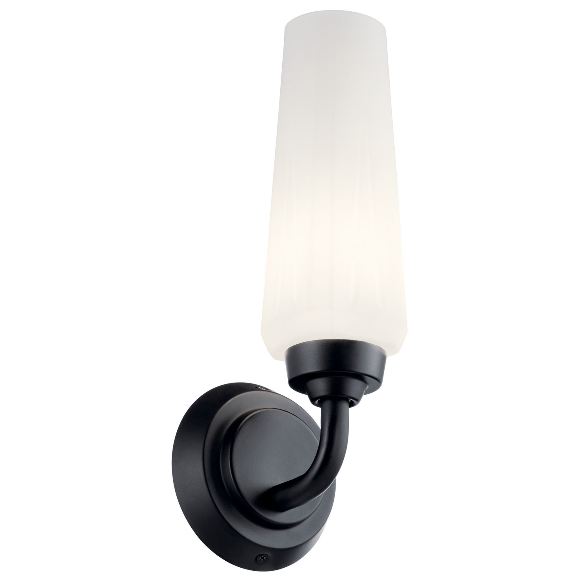 Truby 12" Wall Sconce, Black Finish - Bees Lighting