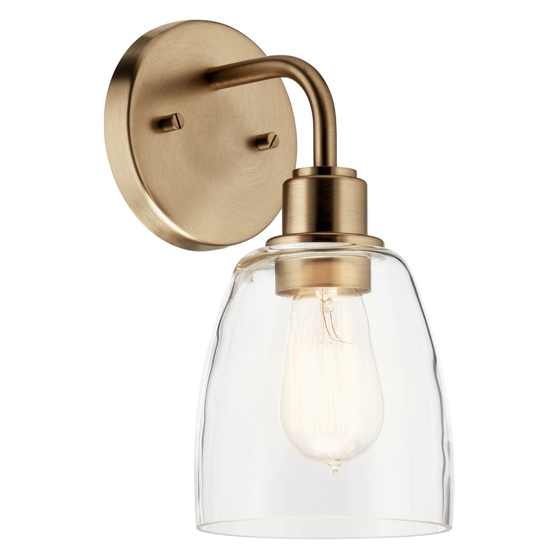 Meller 6" Wall Sconce, Champagne Bronze Finish - Bees Lighting
