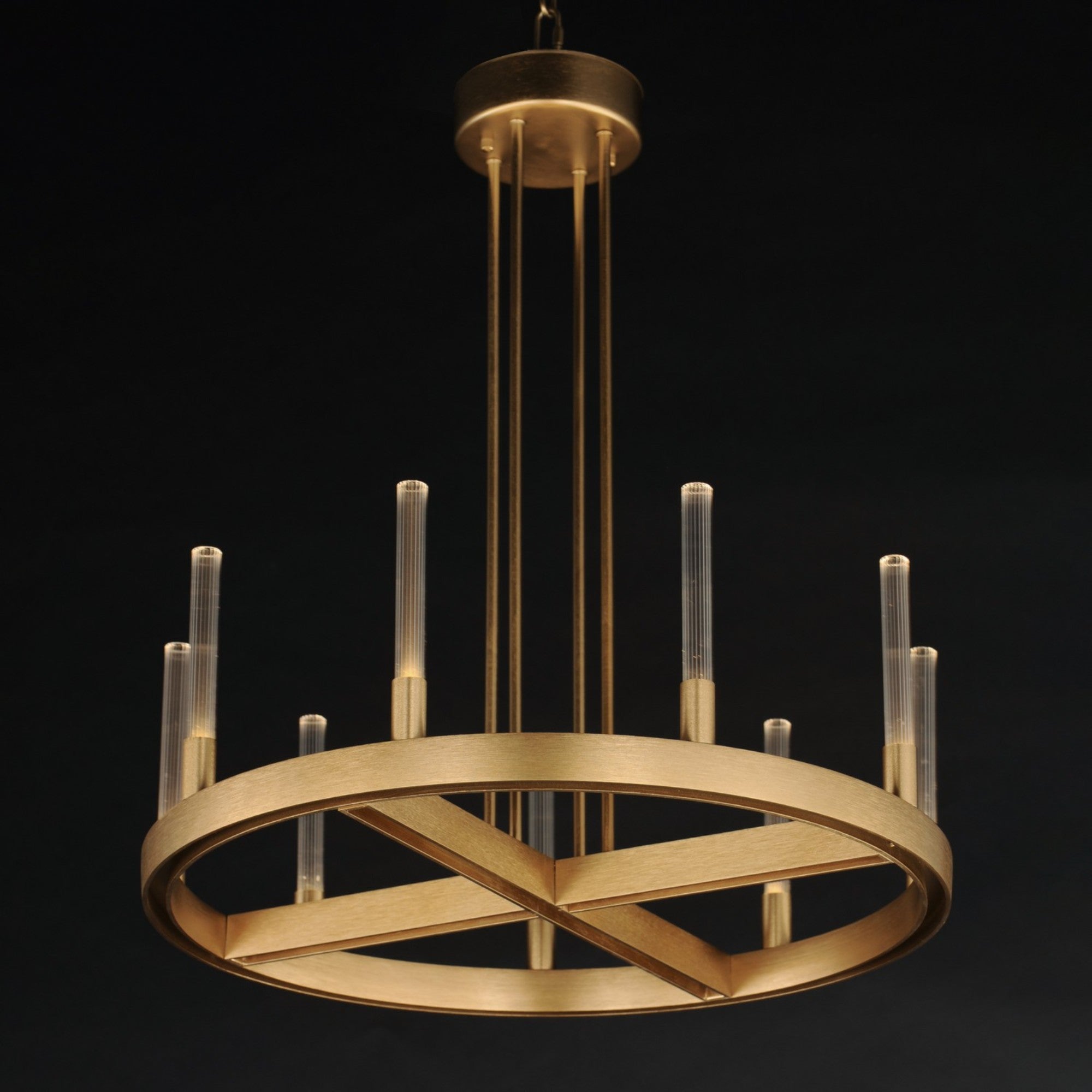 Ovation 27" LED Chandelier, Gold Finish