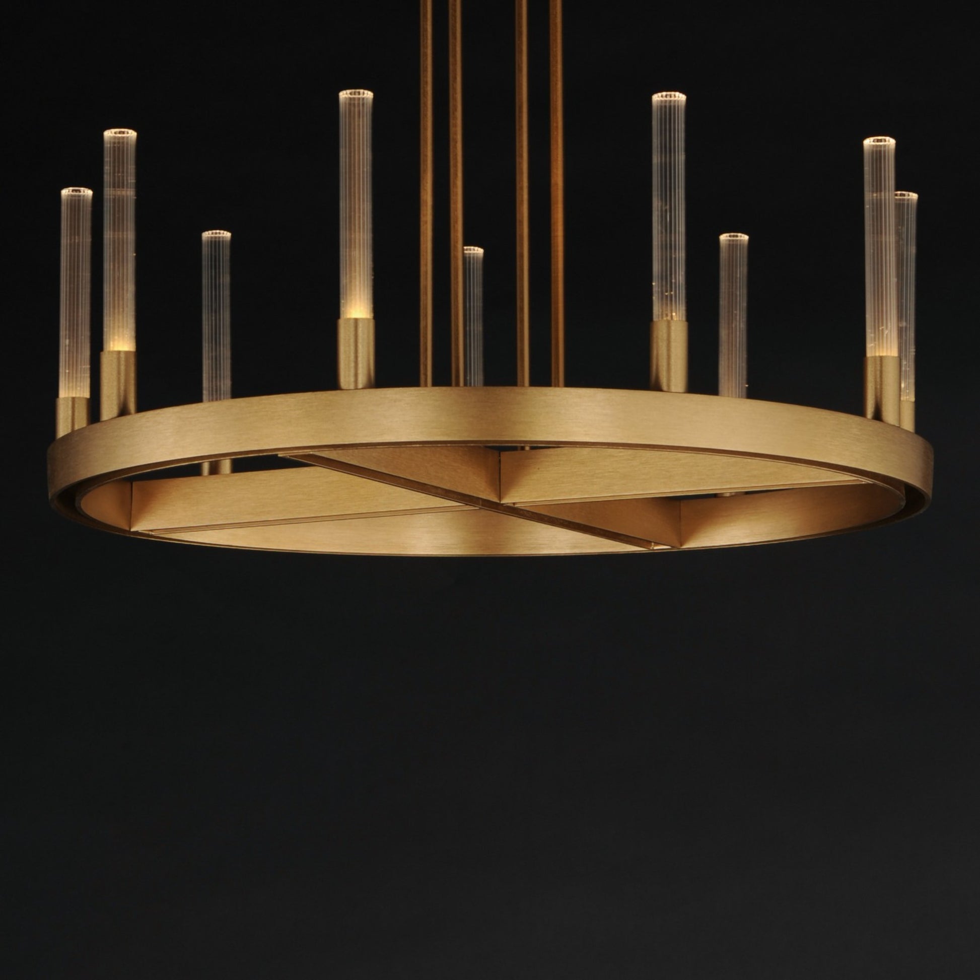 Ovation 27" LED Chandelier, Gold Finish - Bees Lighting
