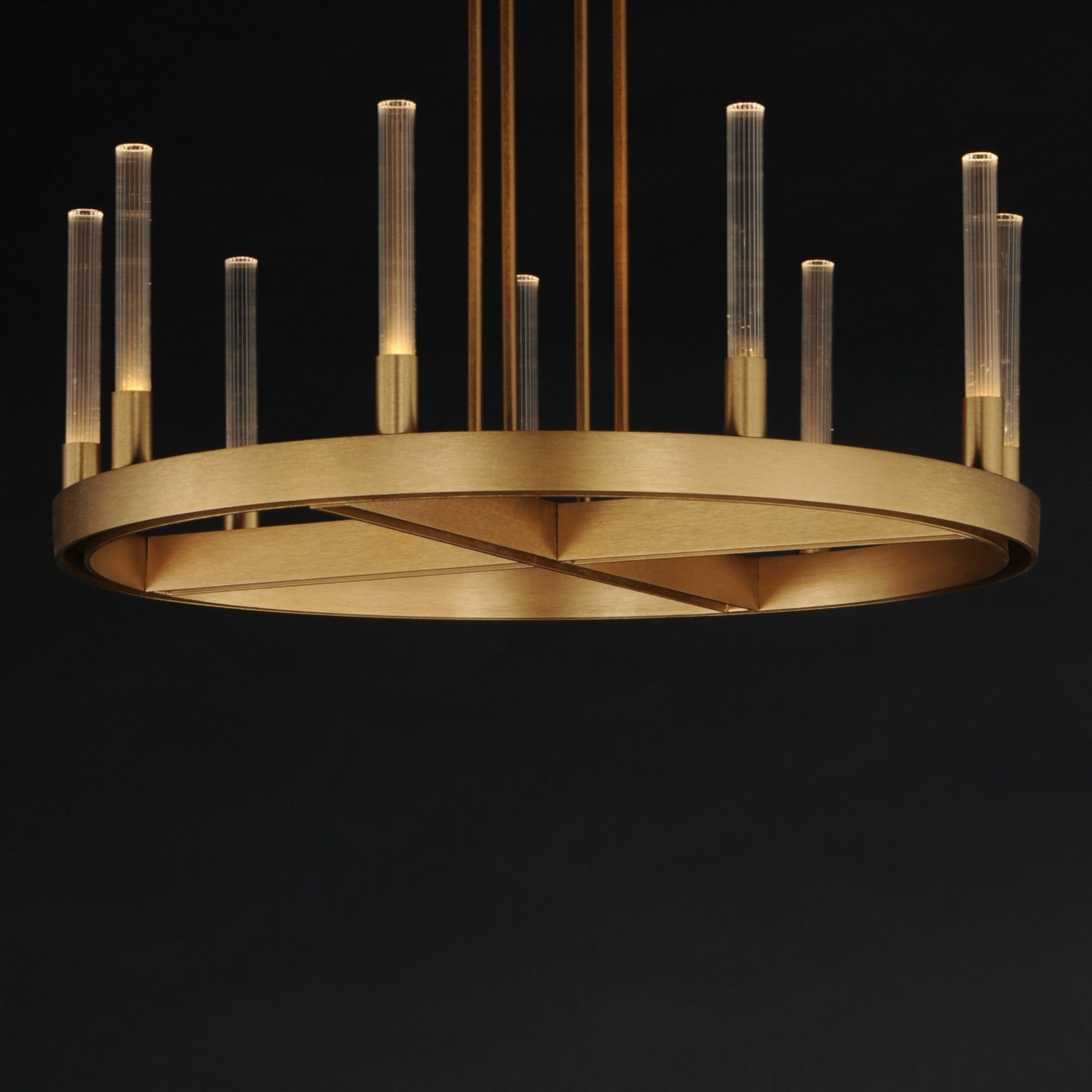 Ovation 27" LED Chandelier, Gold Finish - Bees Lighting