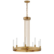 Ovation 27" LED Chandelier, Gold Finish - Bees Lighting