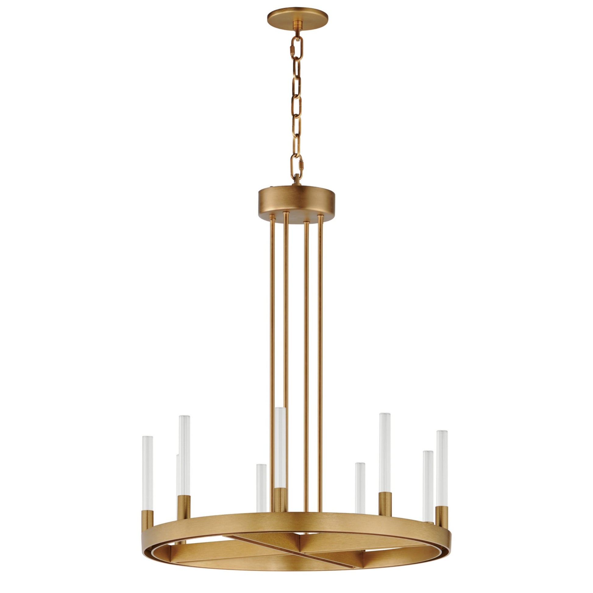 Ovation 27" LED Chandelier, Gold Finish - Bees Lighting