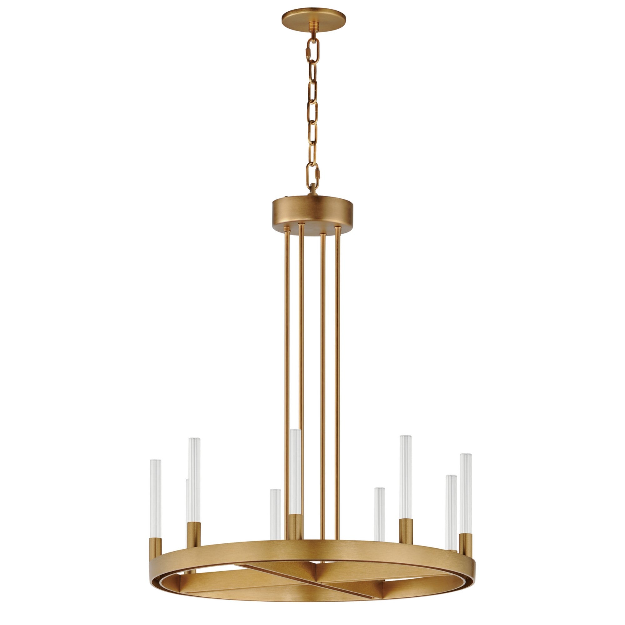Ovation 27" LED Chandelier, Gold Finish