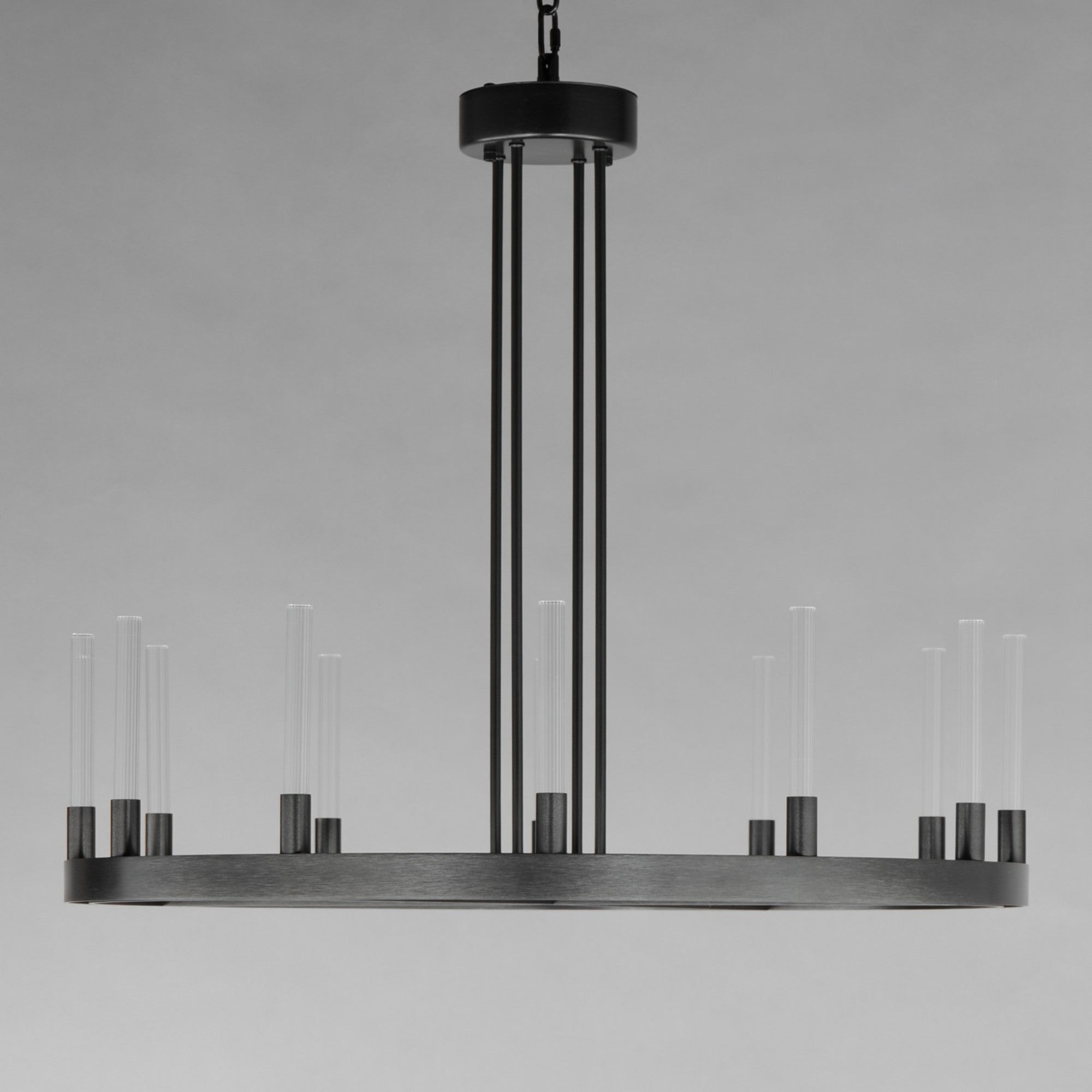 Ovation 32" LED Chandelier, Black Finish - Bees Lighting