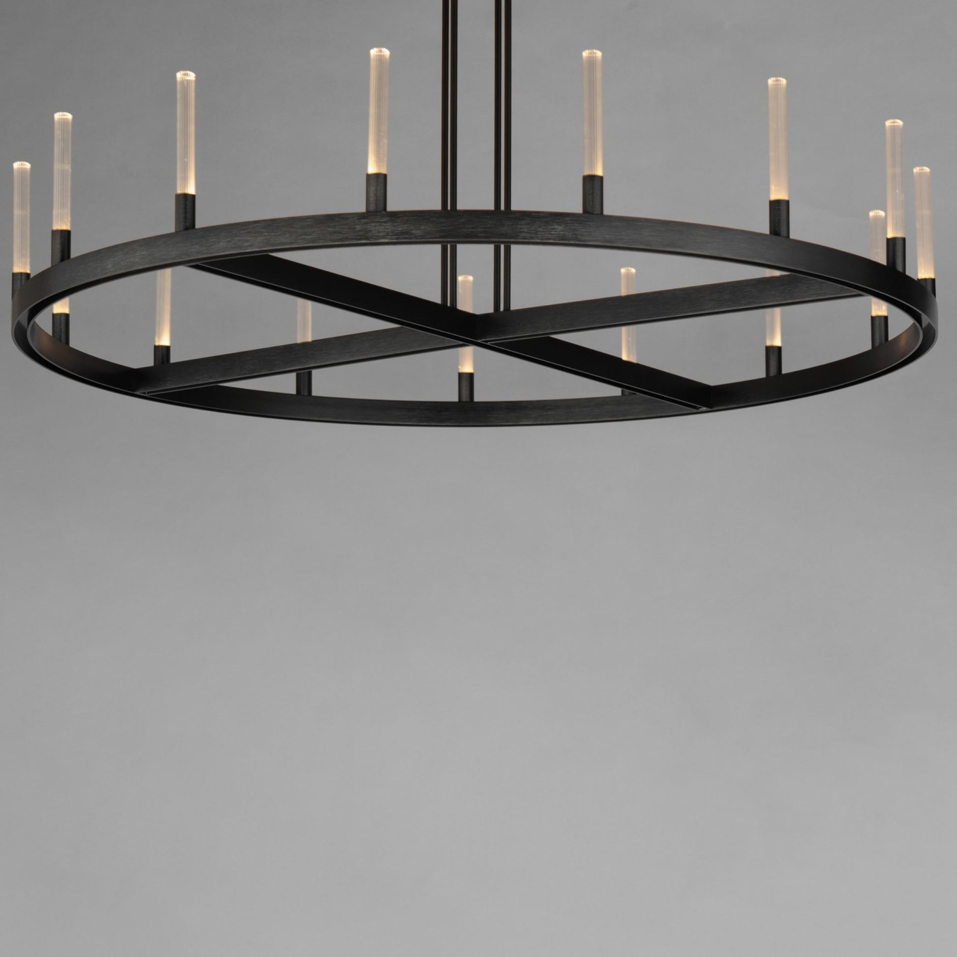 Ovation 47" LED Chandelier, Black Finish - Bees Lighting
