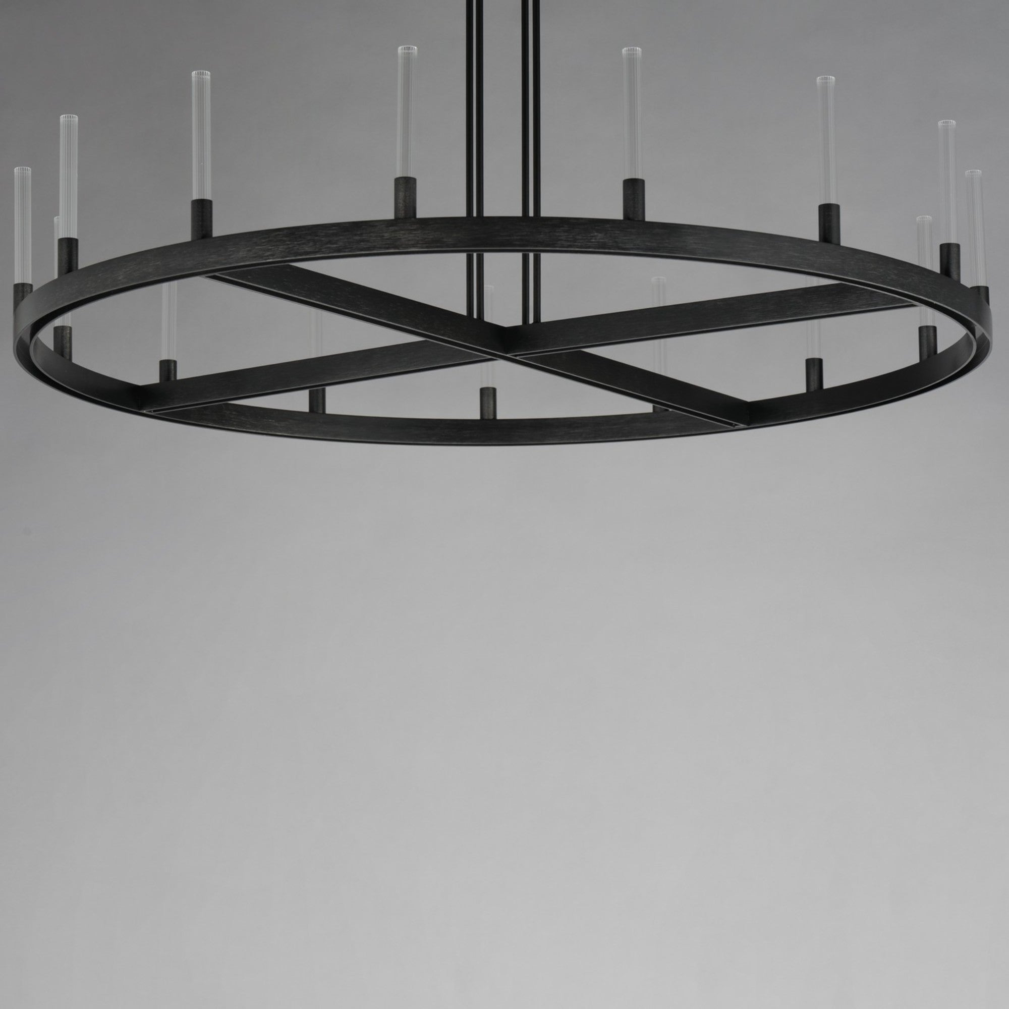 Ovation 47" LED Chandelier, Black Finish - Bees Lighting