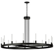Ovation 47" LED Chandelier, Black Finish - Bees Lighting